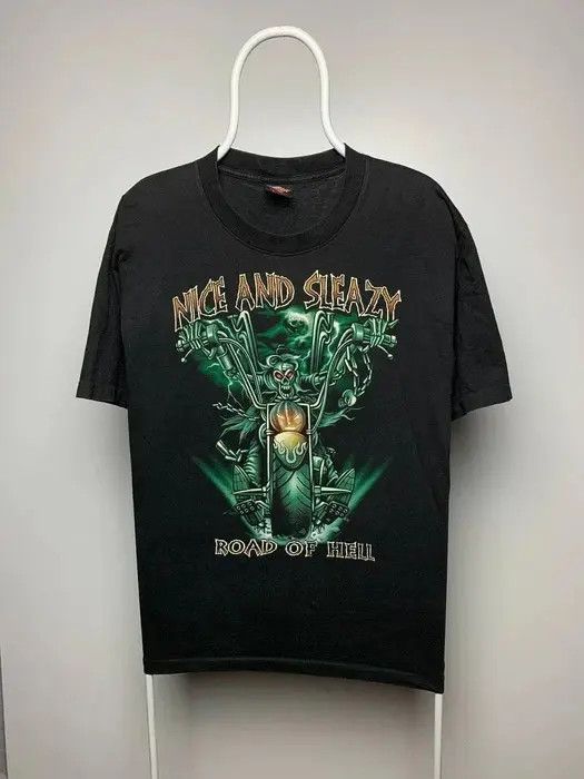 Band Tees skull biker T-shirt rock road of hell tee vintage size L Size US L / EU 52-54 / 3 - 1 Thumbnail