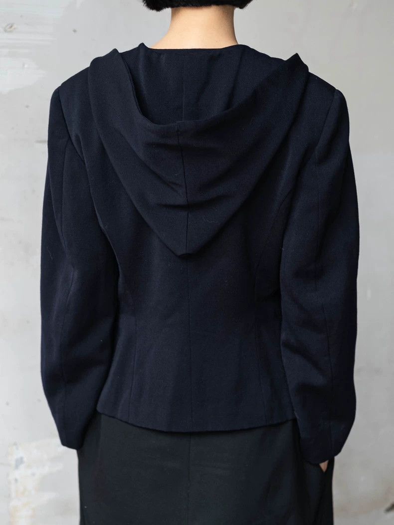 Comme des Garcons Comme Des Garcons Navy blue wool witch hat coat Size M / US 6-8 / IT 42-44 - 7 Thumbnail