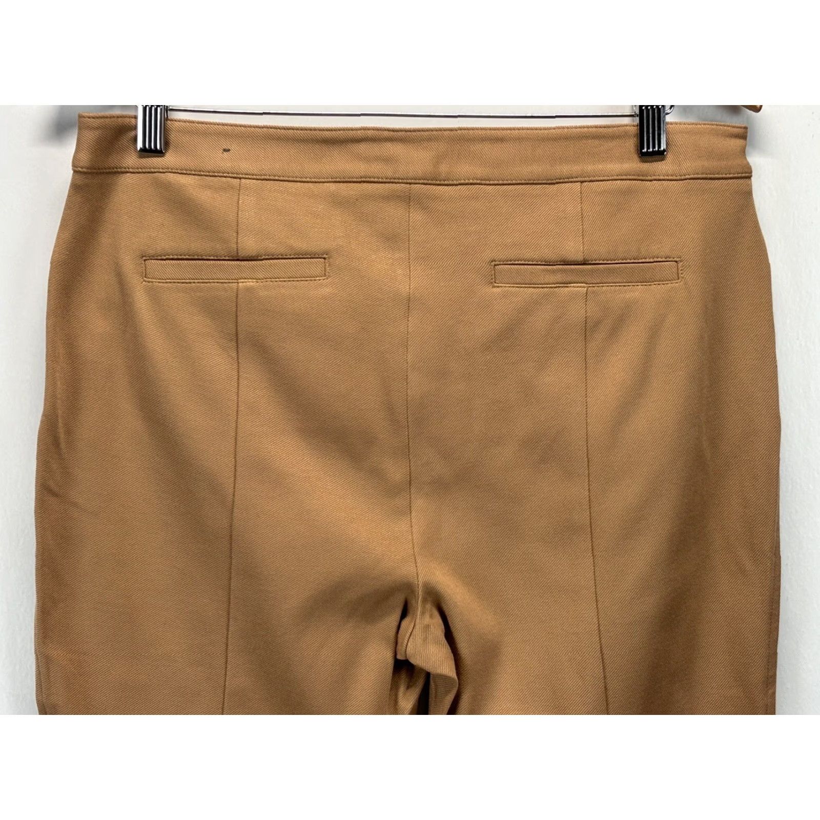 Talbots Talbots Skinny Ankle Pants Petite 12P Beige Faux Suede Equestrian Womens Size 34" / US 12 / IT 48 - 4 Thumbnail
