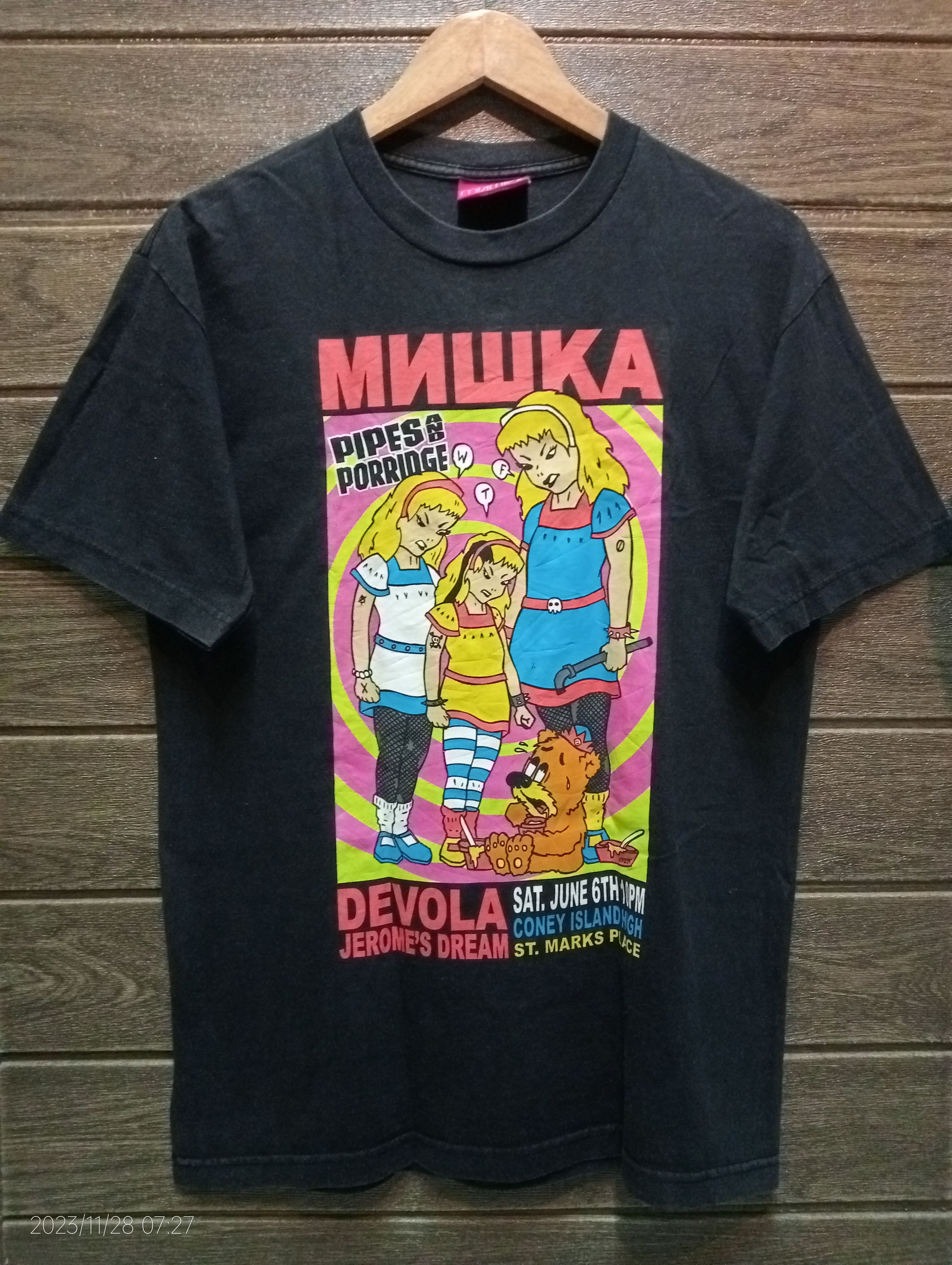 image of Made In USA x Mishka Vintage Mnwka Mishkanyc Tee Made In The Usa in Black, Men's (Size Medium)