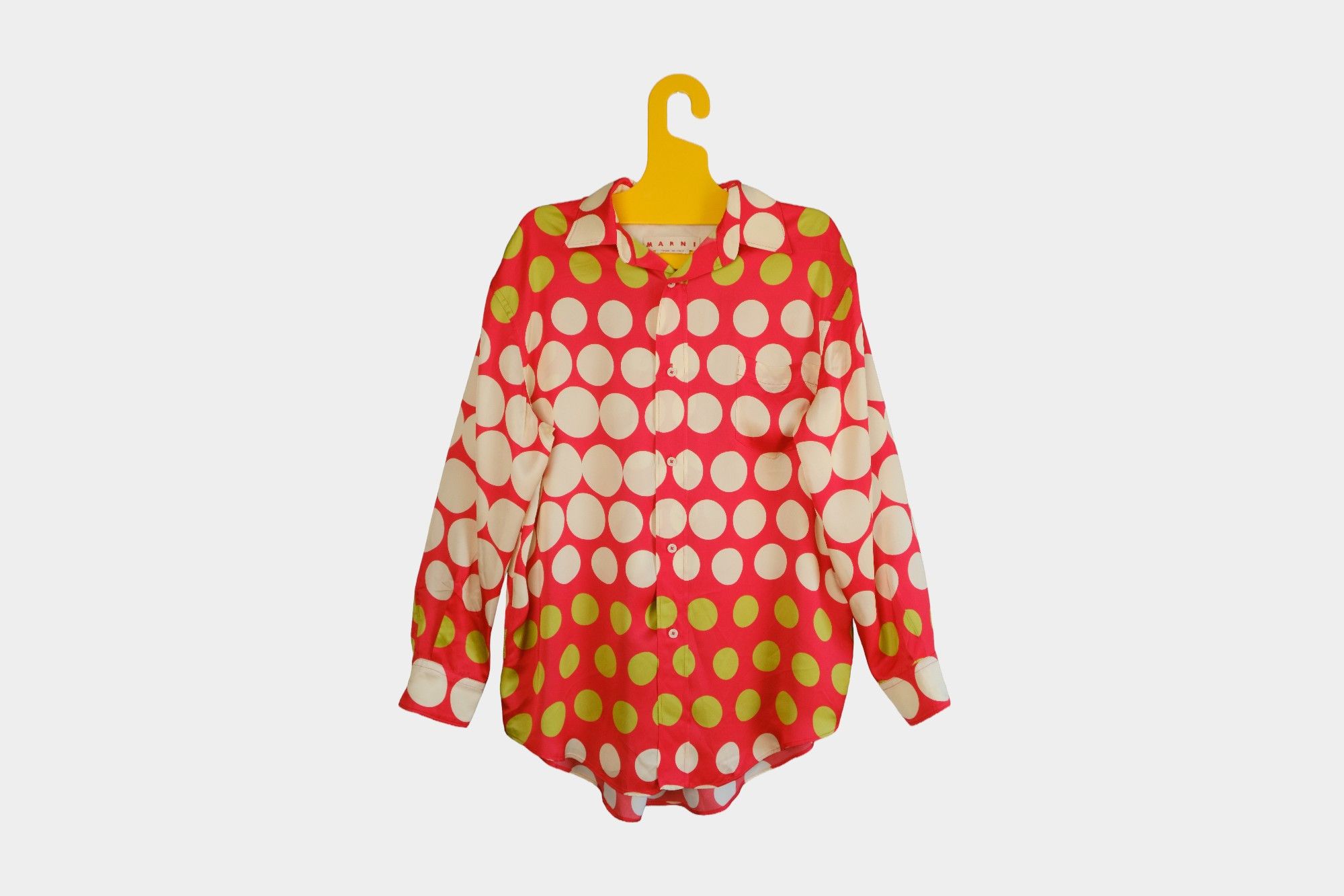 Marni Marni Polka Dot Print Long Sleeve Shirt Size US M / EU 48-50 / 2 - 1 Thumbnail