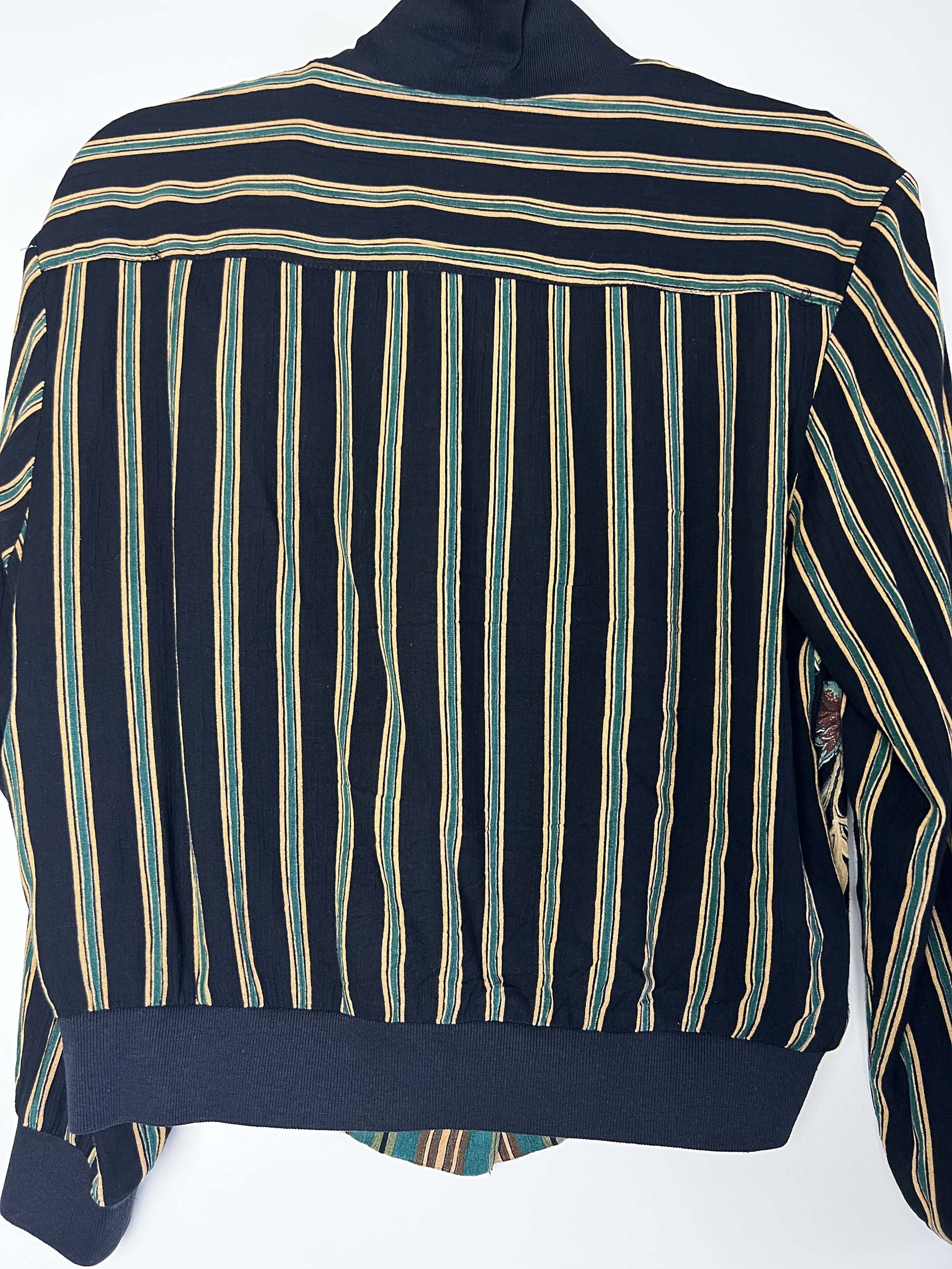 Vintage Vintage 1990's Carole Little Petites Stripe + Floral Jacket Size M / US 6-8 / IT 42-44 - 10 Thumbnail