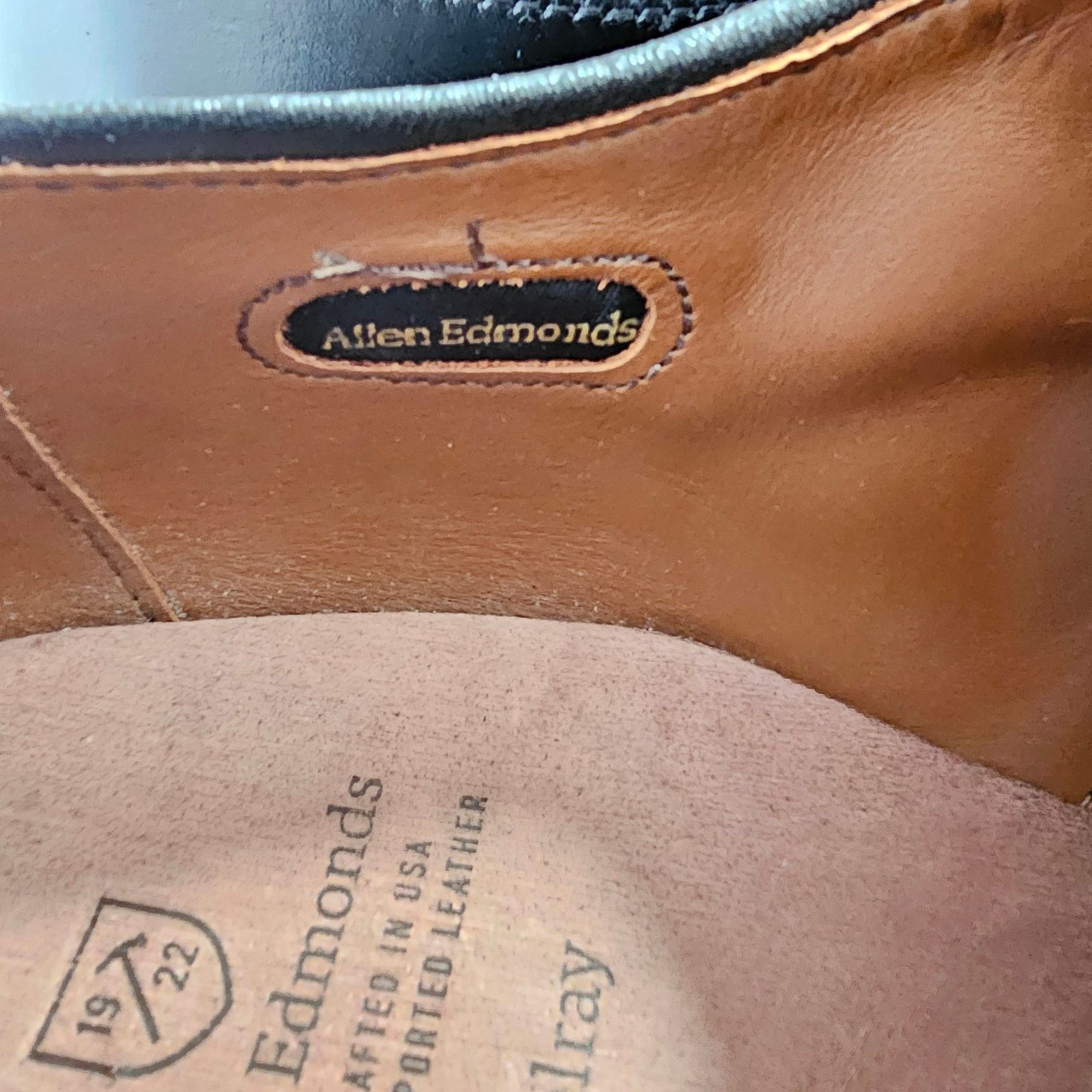 Allen Edmonds EUC Allen Edmonds Resoled Split Toe Delray Dress Shoes 15 B Size US 15 / EU 48 - 8 Thumbnail