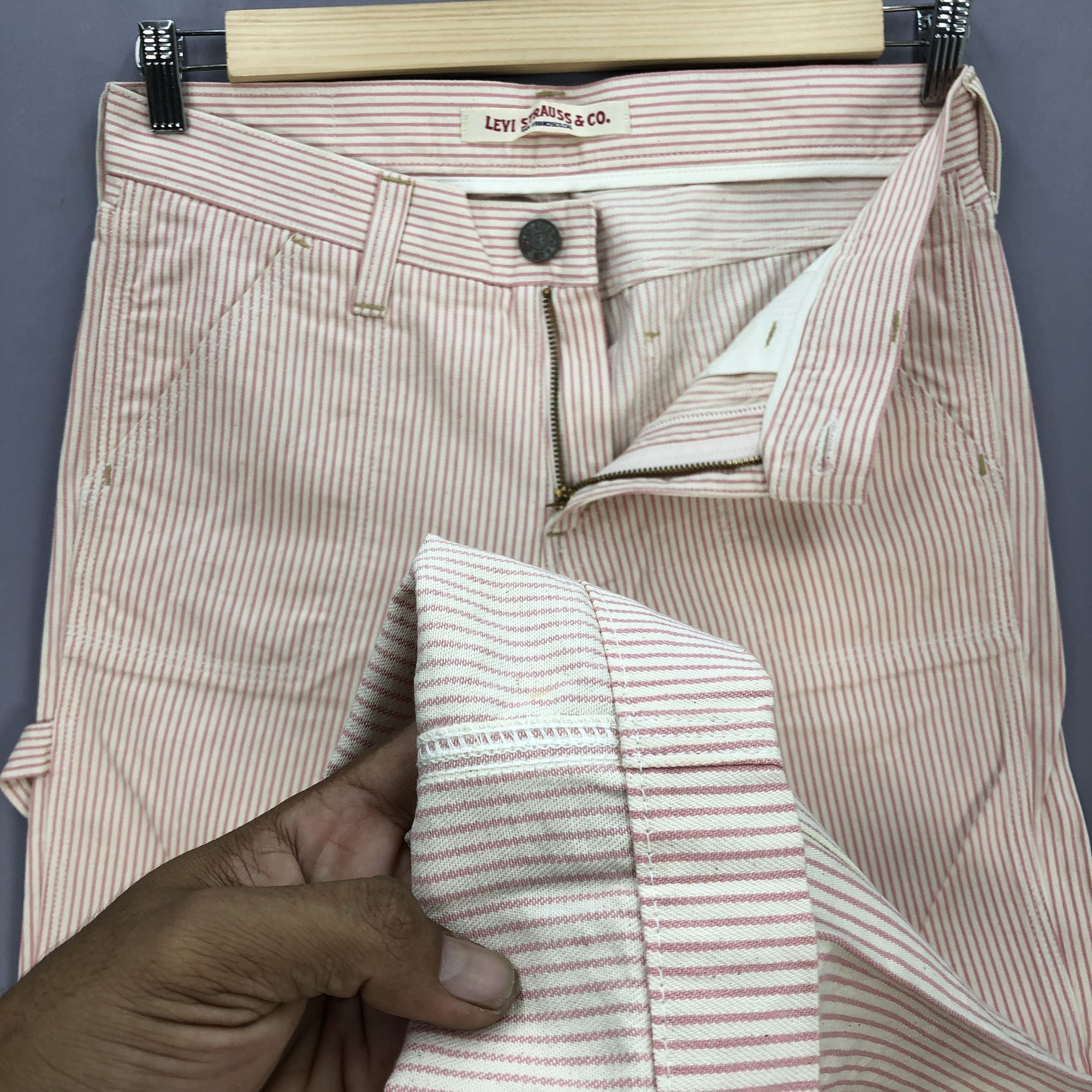 Levi's Vintage Levis Carpenter Jeans Multi Pocket Workers Denim Size US 32 / EU 48 - 8 Thumbnail