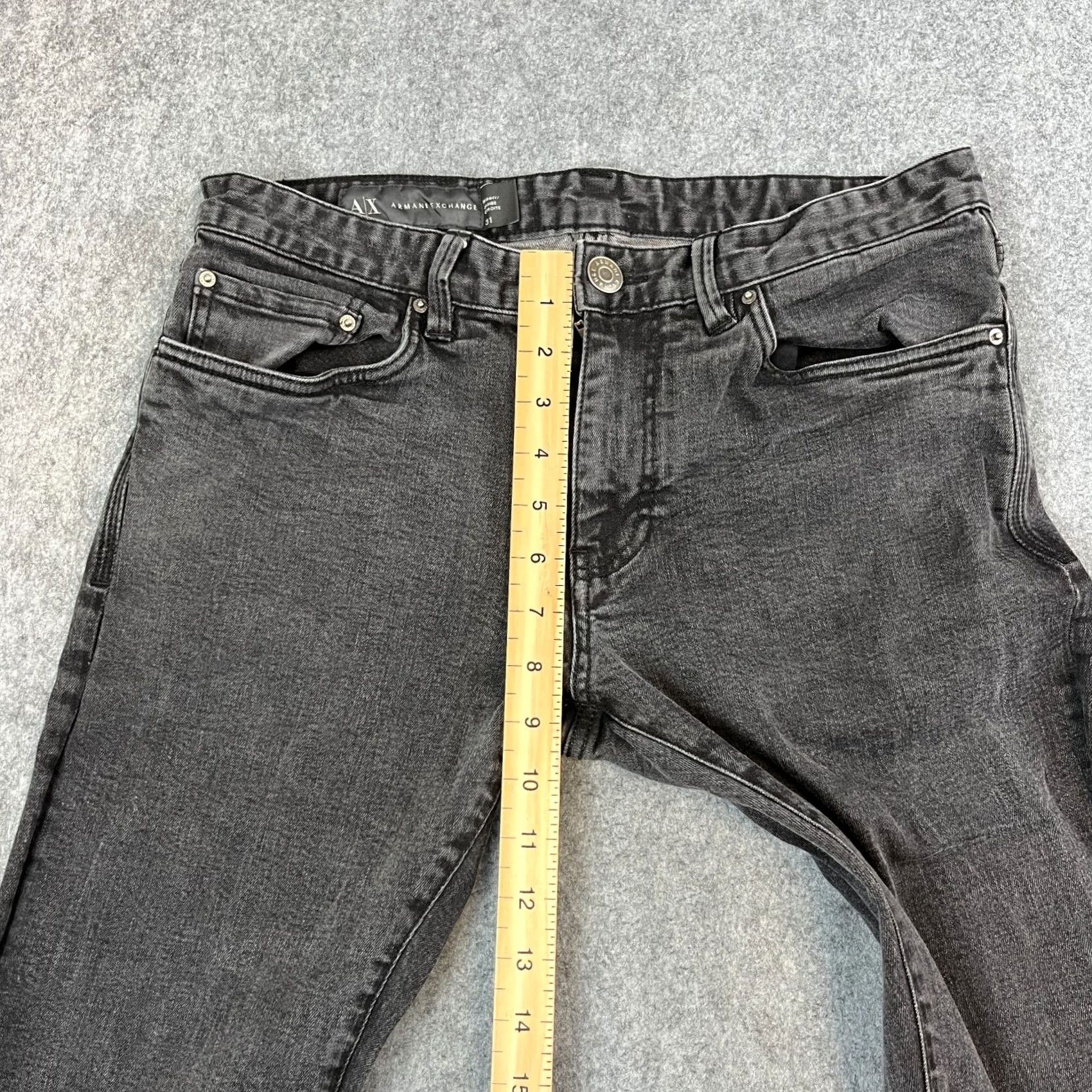 Armani Exchange Armani Exchange Jeans Slim Skinny 31 30 Dark Wash Grey Stretch Denim 5-Pocket Mens Regular Size Size US 31 - 5 Thumbnail