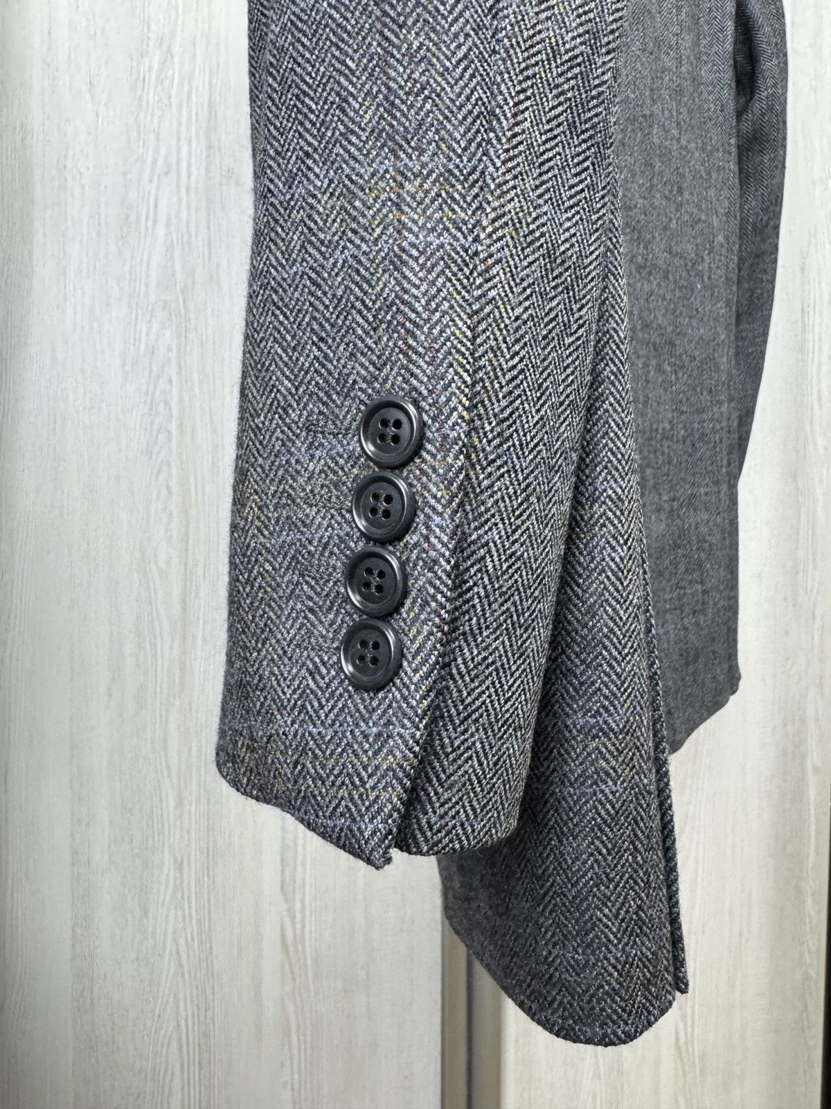 Magee Magee Ireland Tweed wool 3 button grey blazer sport coat Size 38S - 8 Thumbnail