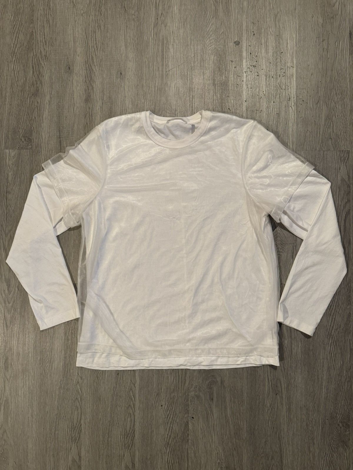helmut lang メッシュ　tops ロンT Helmut Lang Helmut Lang Double Layer Mesh Long Sleeve | Grailed