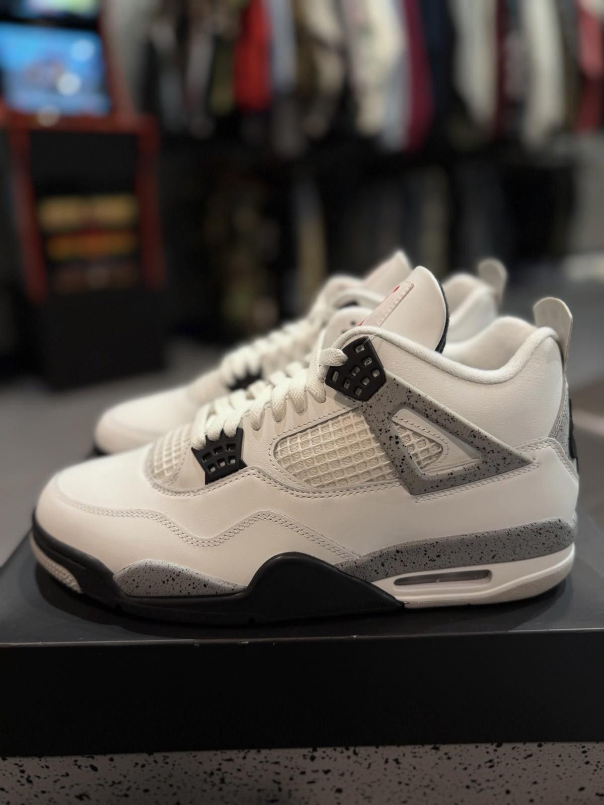 Jordan Brand Size 10.5 Air Jordan 4 Retro Summit White Cement FV5029-100 Size US 10.5 / EU 43-44 - 5 Thumbnail
