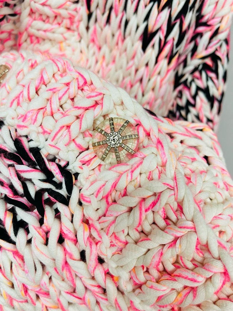 Chanel Chanel 20s roof series pink knitted cardigan jacket 2504-Ne Size XS / US 0-2 / IT 36-38 - 5 Thumbnail