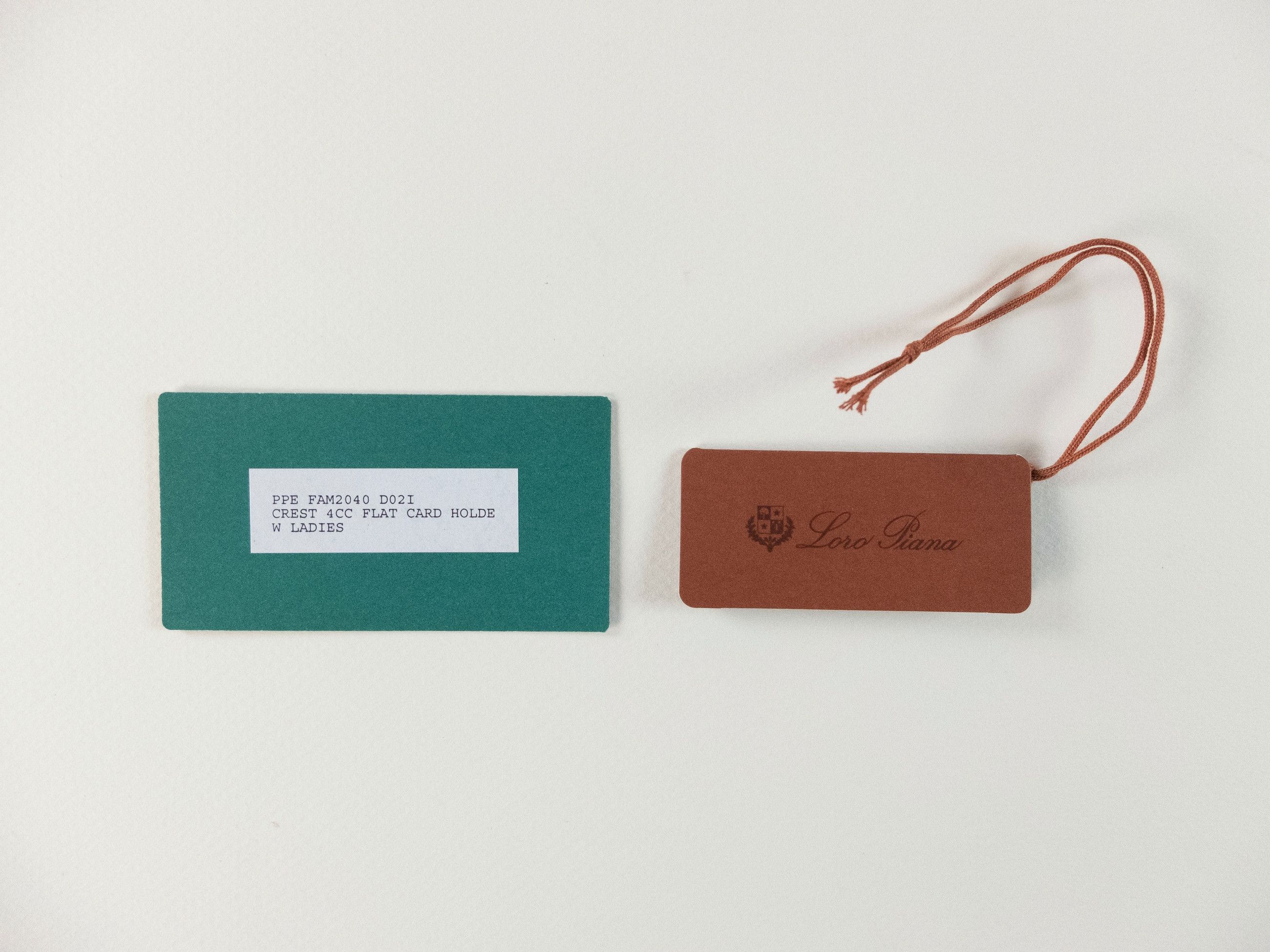 Loro Piana LORO PIANA Crest beige leather card holder wallet Size ONE SIZE - 6 Thumbnail