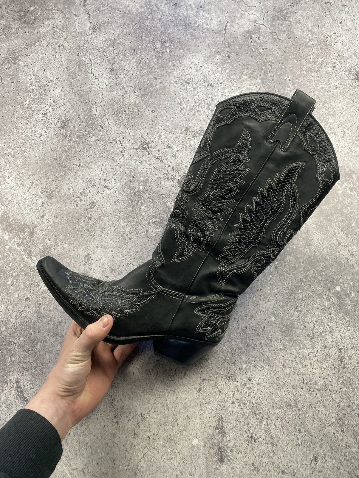 Other Vintage Cowboy Western Boots Y2K Heels Avant garde Size US 8 / IT 38 - 6 Thumbnail