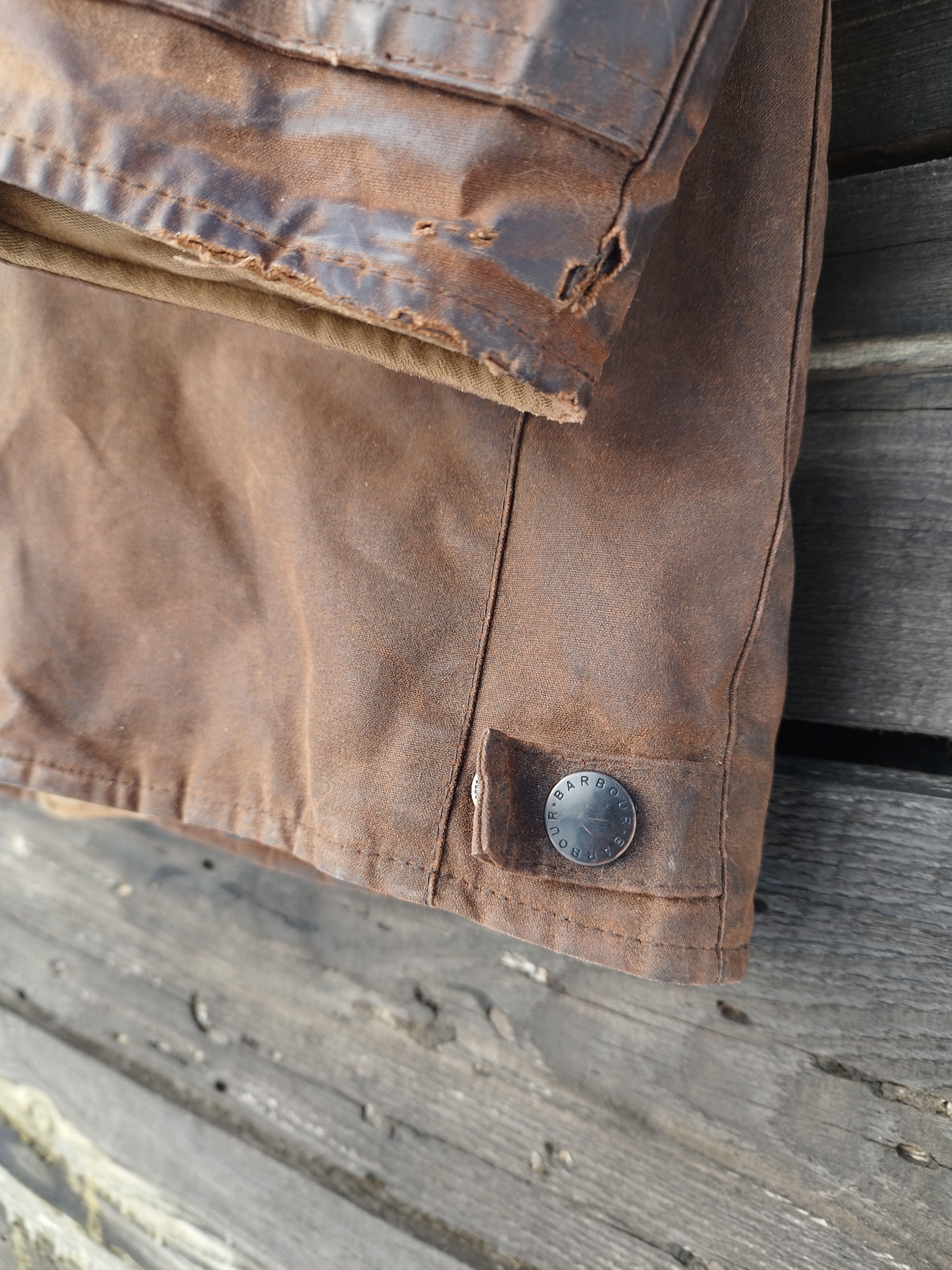 Barbour Barbour A1550 Bushman Waxed Cotton Jacket Brown Size M Size US M / EU 48-50 / 2 - 18 Thumbnail