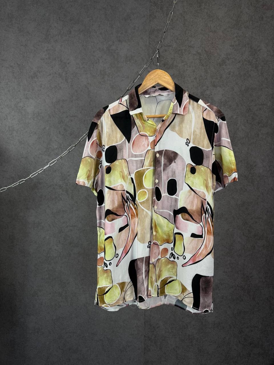 Zara Zara Man art designer hawaiian shirt Size US M / EU 48-50 / 2 - 1 Thumbnail