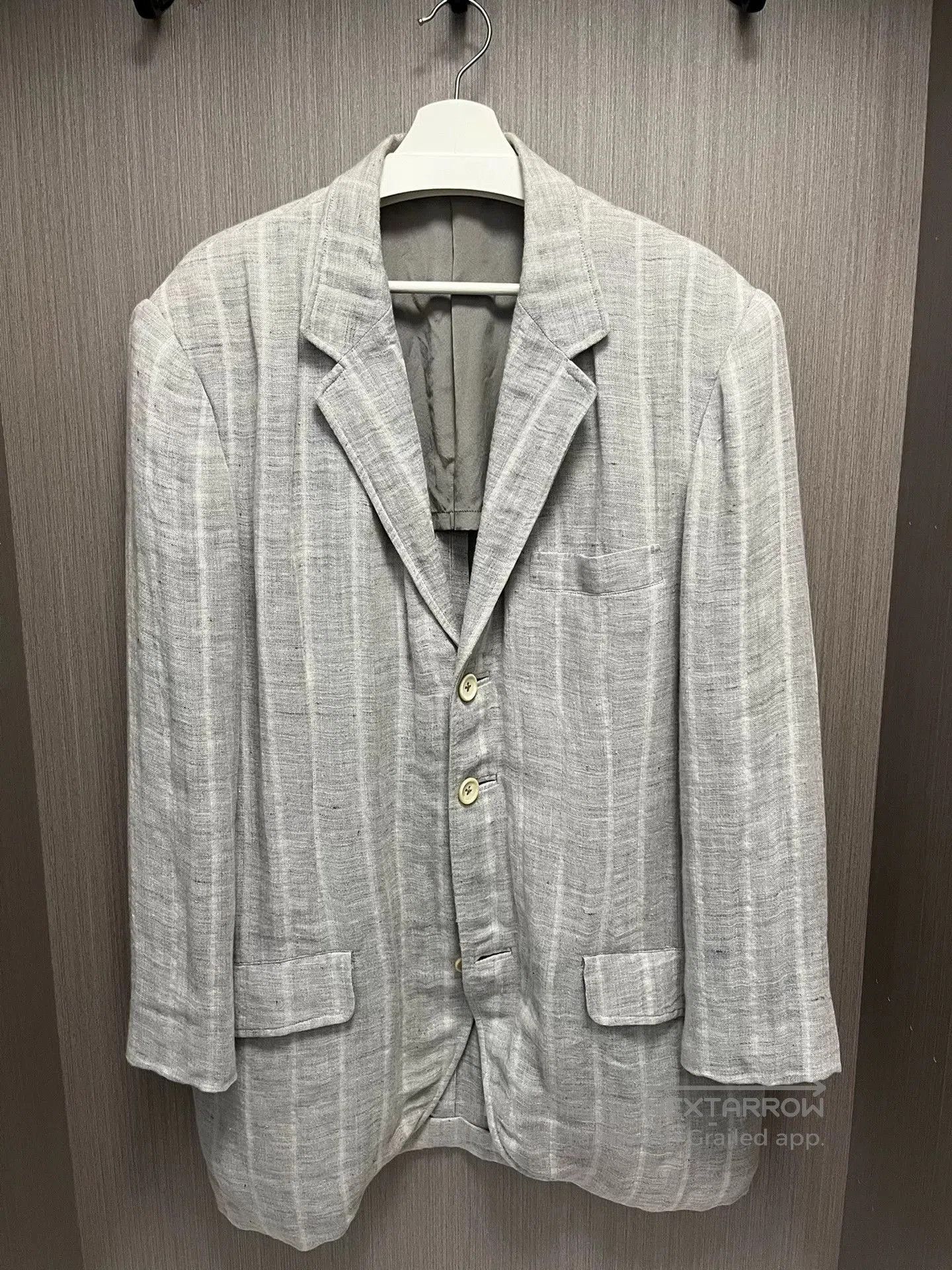 Yohji Yamamoto Yohji Yamamoto Striped Linen Blazer. Size US M / EU 48-50 / 2 - 1 Thumbnail