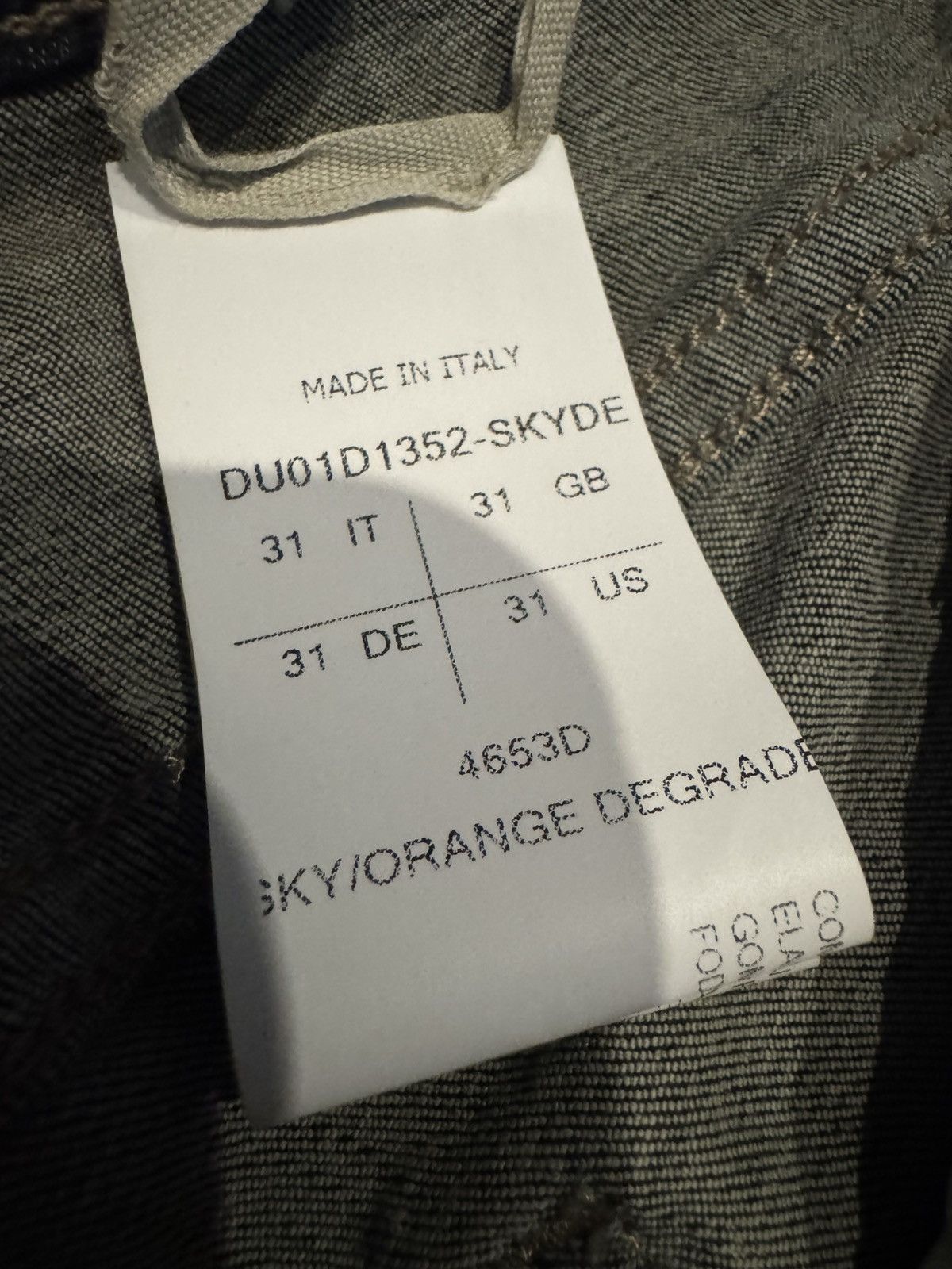 Rick Owens Rick Owens SAMPLE Sky Orange Degrade Bias Bootcut Jeans 31 Size US 31 - 11 Thumbnail