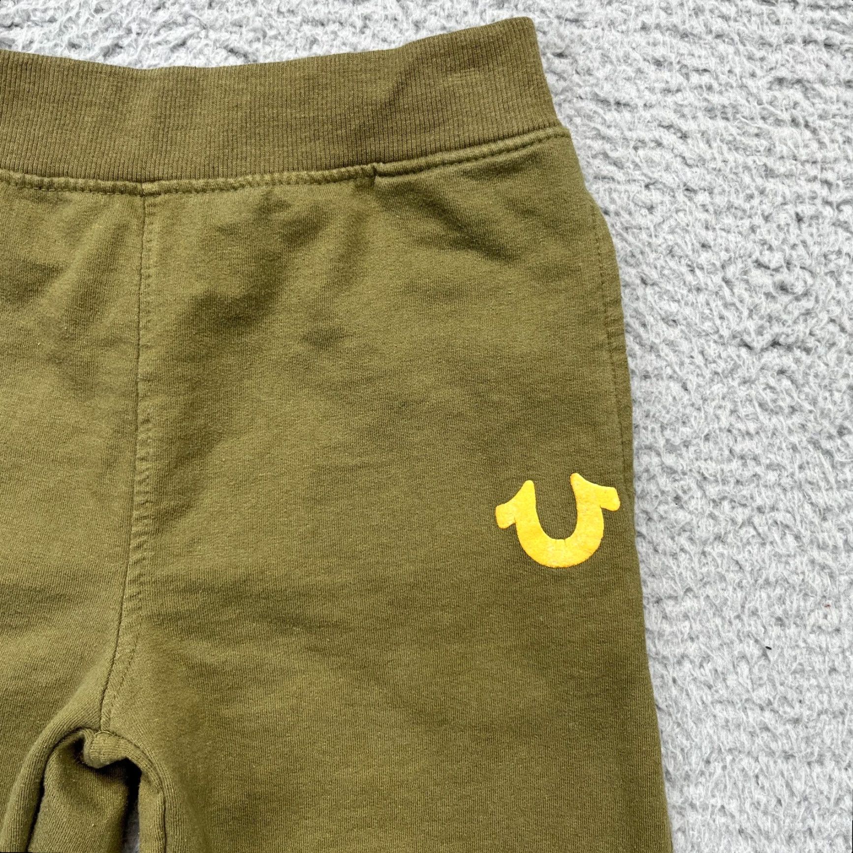 True Religion True Religion Jogger Sweatpants Womens M Army Green Knit Logo Pants Pattern: Solid 26in Inseam Size 32" / US 10 / IT 46 - 2 Thumbnail