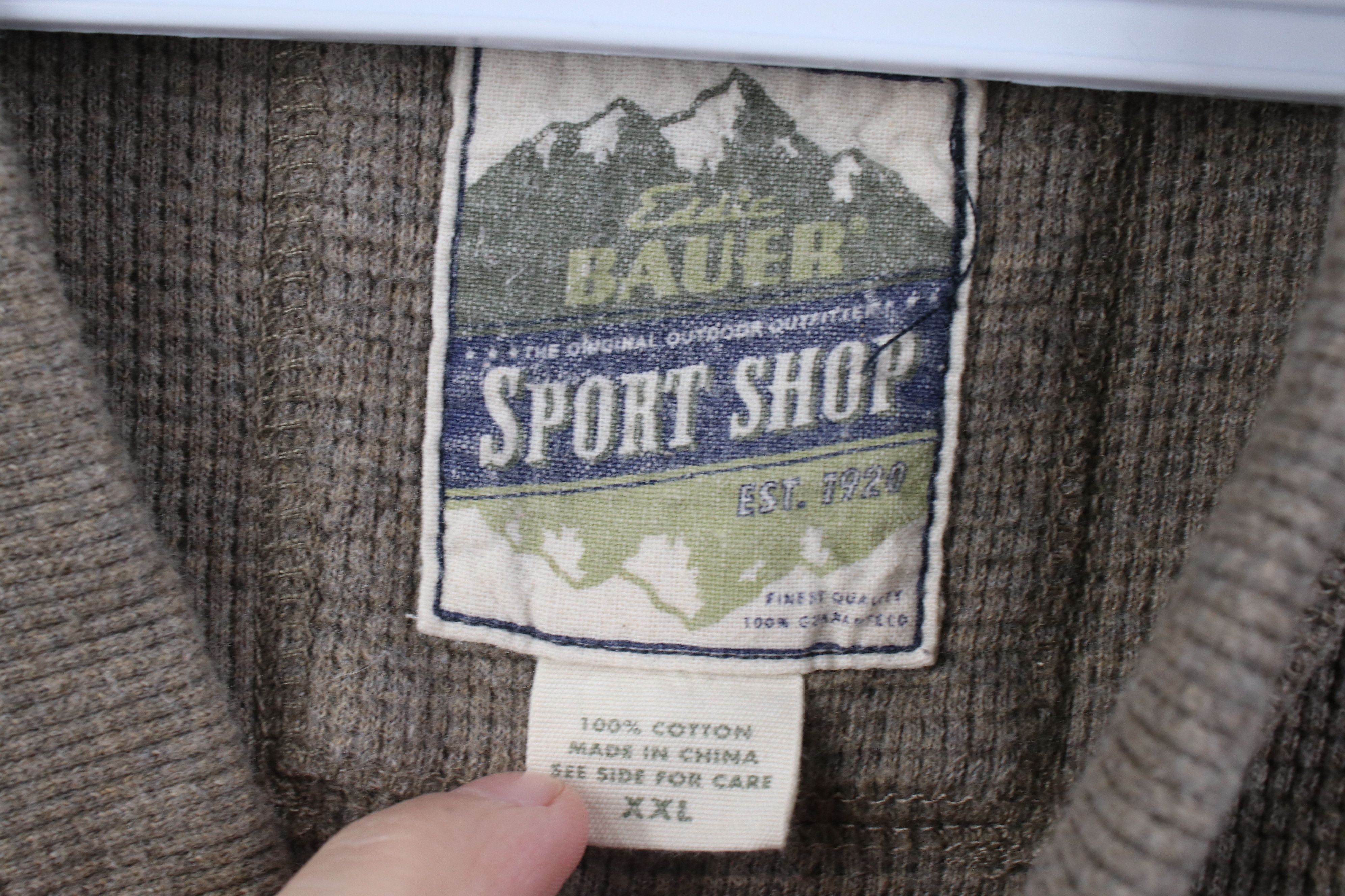 Eddie Bauer Vintage Y2K Eddie Bauer Knit Long Sleeve Henley T-Shirt Size US XXL / EU 58 / 5 - 5 Thumbnail