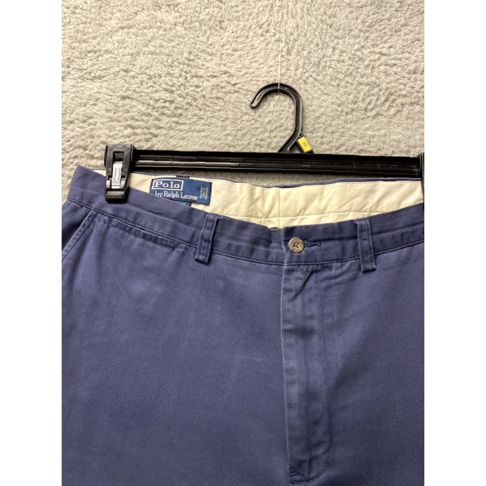 Polo Ralph Lauren VINTAGE Polo Ralph Lauren Chino Pants Mens 34 Inseam 30 Washed Dark Blue 90s Preppy USA Mens Size US S / EU 44-46 / 1 - 2 Thumbnail