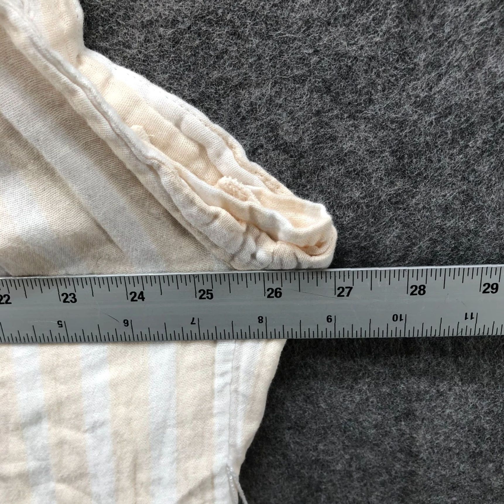 Old Navy Old Navy Shirt Dress XL Short Sleeve Beige White Striped Tie Waist Pockets Linen Midi Casual Casual Womens Size XL / US 12-14 / IT 48-50 - 7 Thumbnail