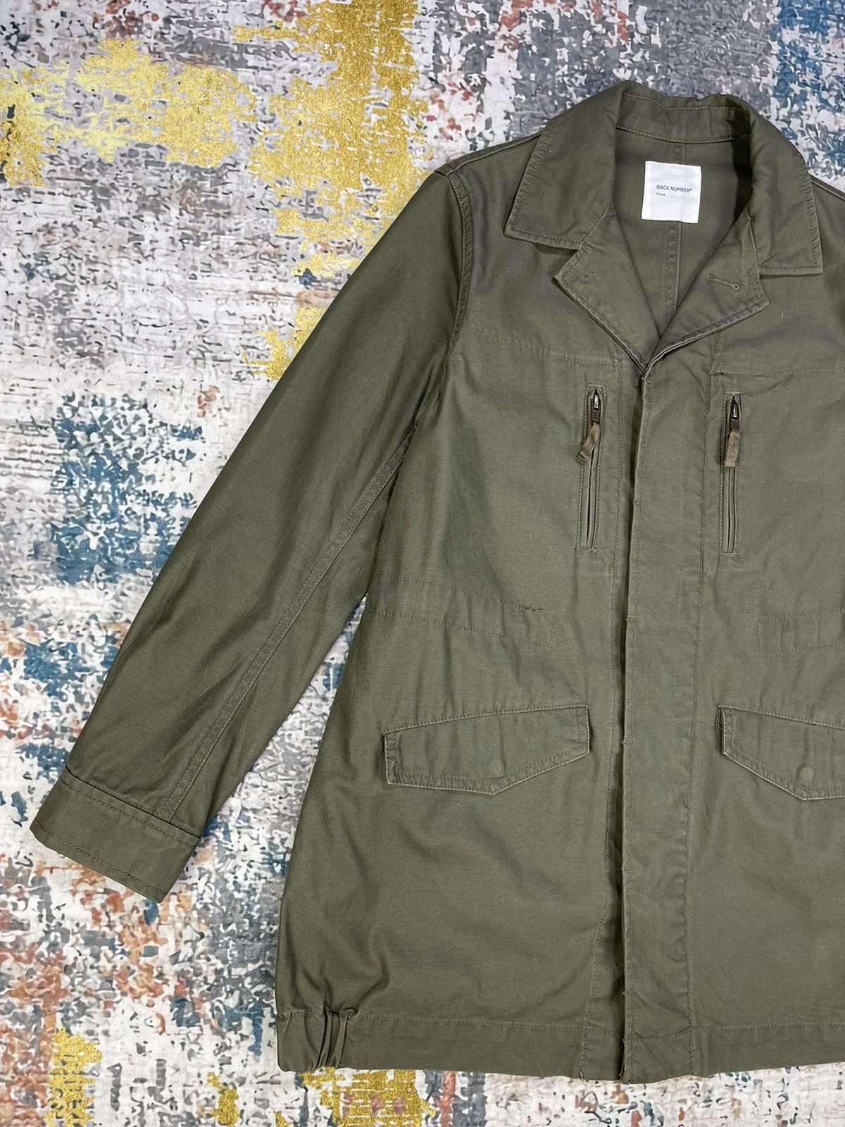 Japanese Brand Back Number M64 Military Field Jacket Size L / US 10 / IT 46 - 3 Thumbnail