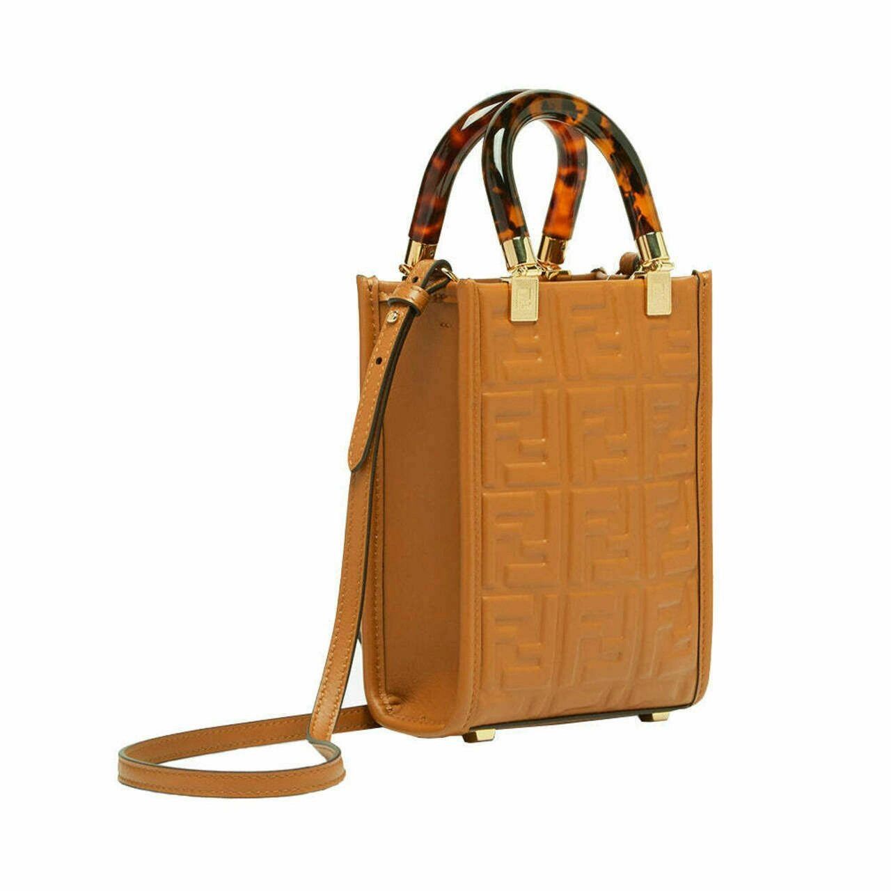 Fendi o1s1wg111224 Size: OS / Mini Sunshine Shopper Bag in Brown Size ONE SIZE - 2 Thumbnail