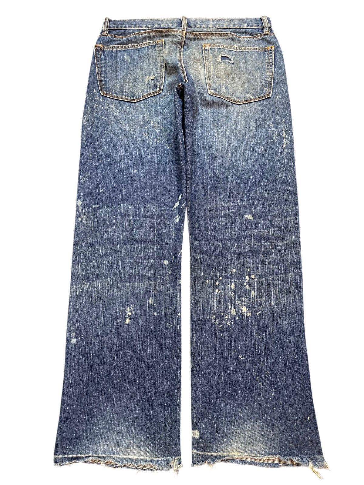 Gap Vintage Gap Mud Wash Paint Splatter Style Distress Loose Fit Size US 32 / EU 48 - 2 Thumbnail