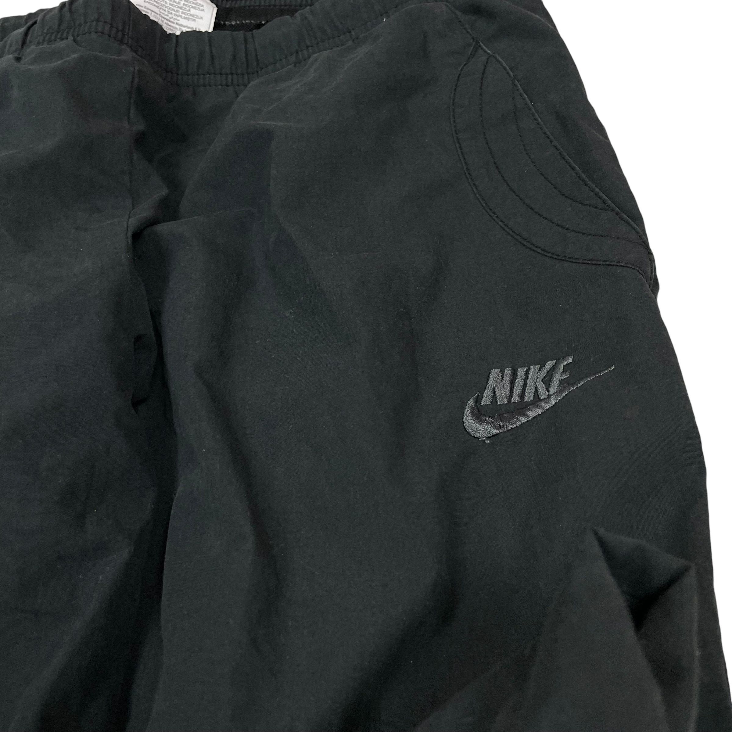 Nike × Vintage Nike Sportswear Men Black Spellout Straight Track Pant Small Size US 30 / EU 46 - 3 Thumbnail