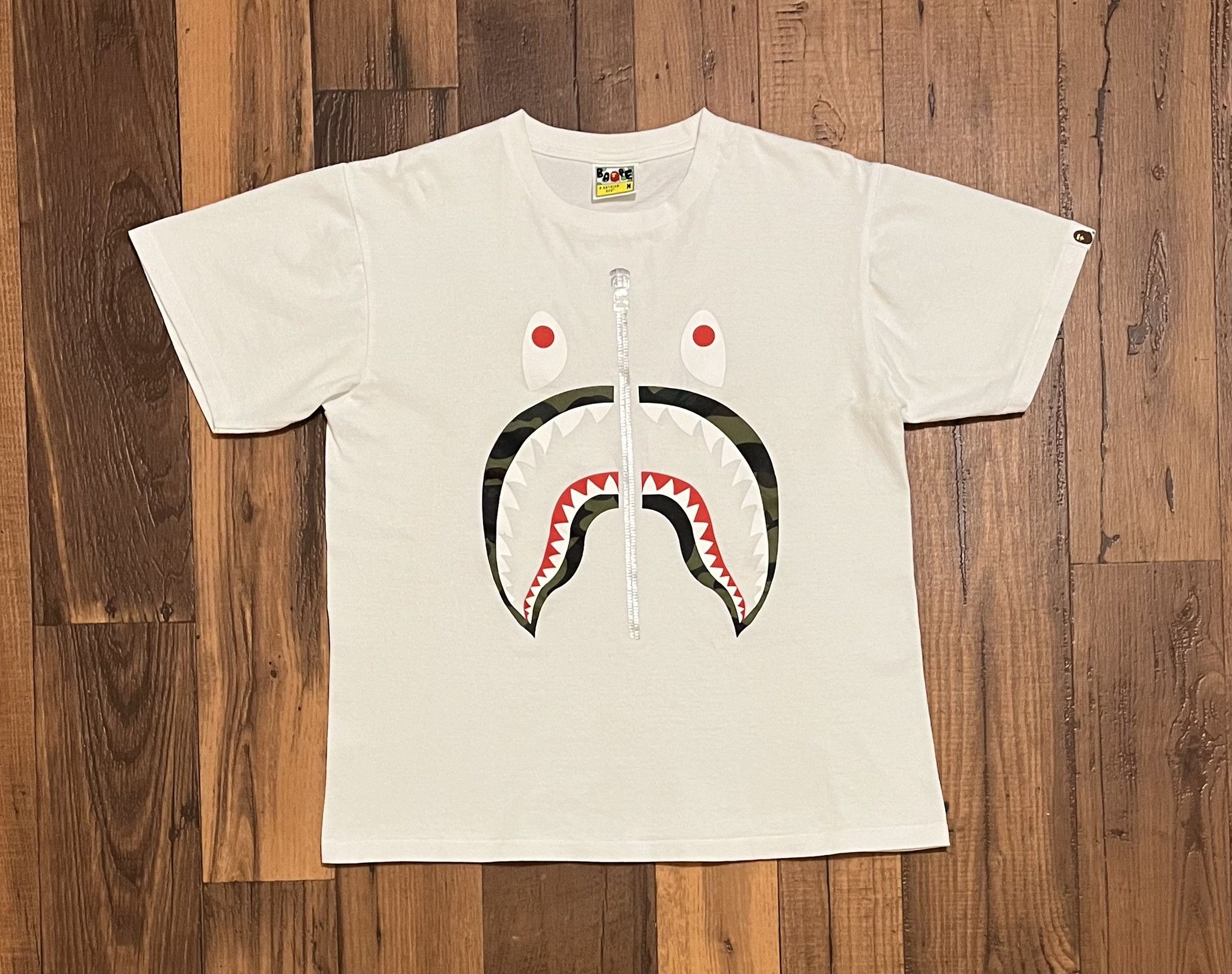 Bape Bape shark tee shirt Size US M / EU 48-50 / 2 - 1 Thumbnail