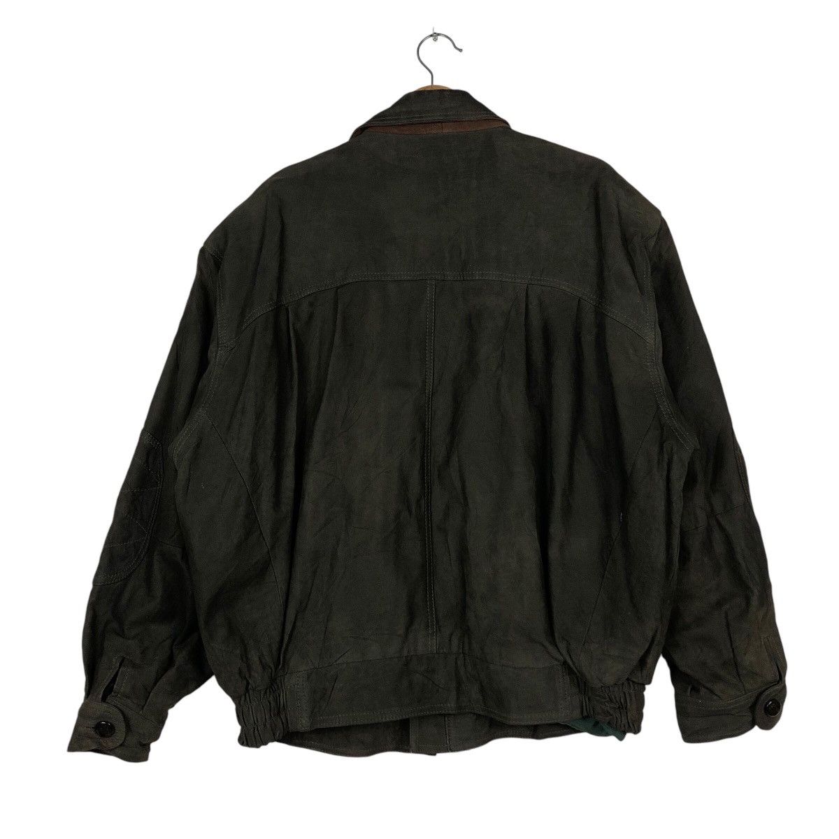 Japanese Brand × Vintage 📌Vintage Biker Bomber Leather Jacket Blanket Issey Miyake Size US L / EU 52-54 / 3 - 9 Thumbnail