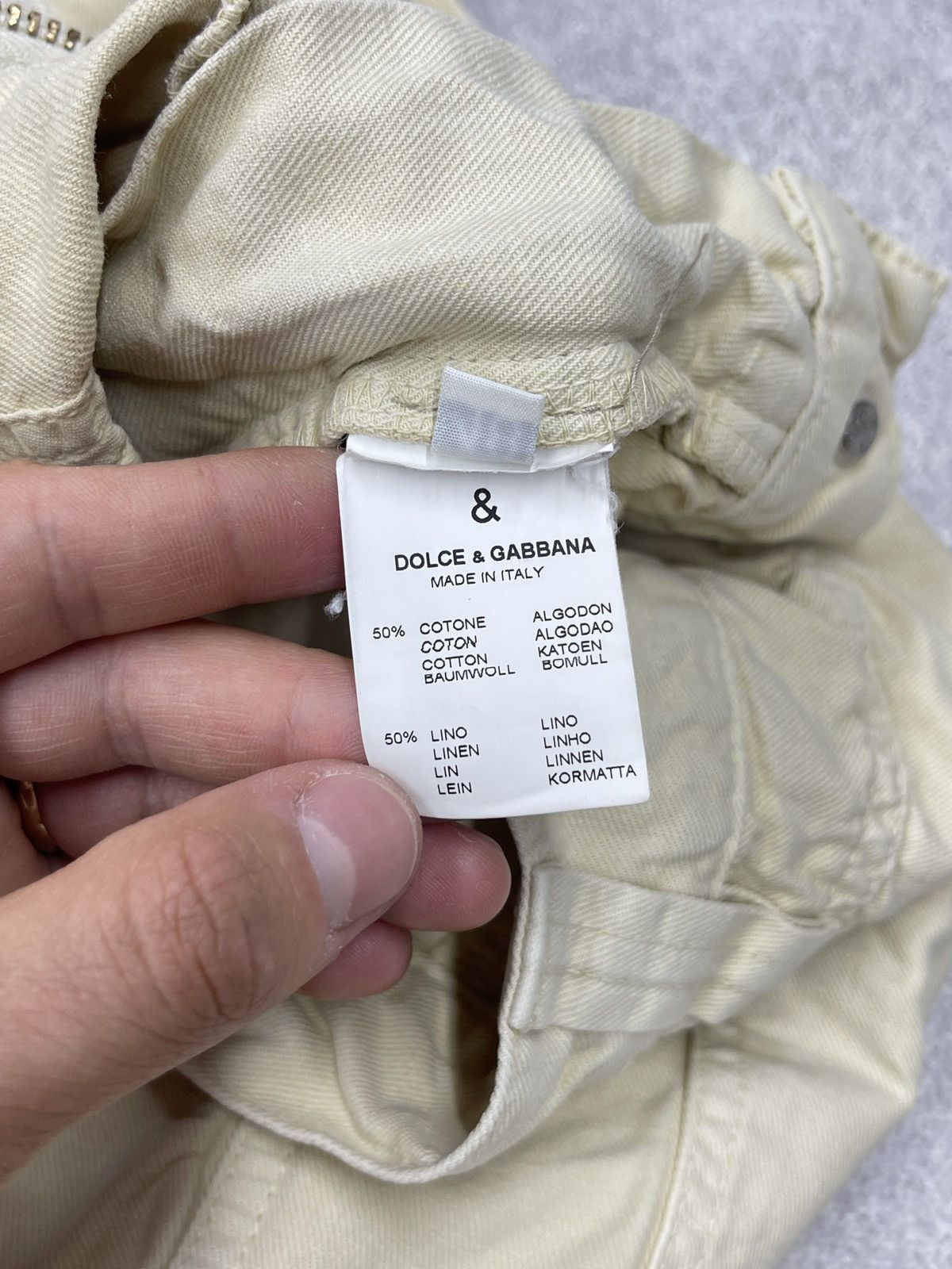 Dolce & Gabbana Vintage Dolce Gabbana Pants Beige Italy Lampo Size M Size US 32 / EU 48 - 18 Thumbnail