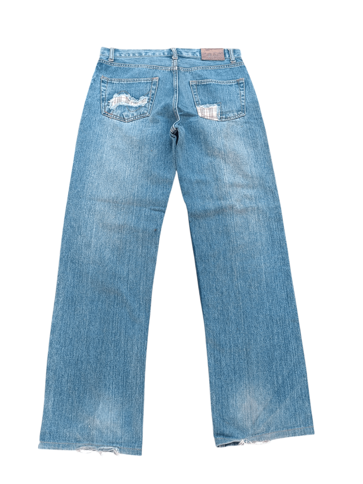 Hysteric Glamour × Japanese Brand RARE🔥JAPANESE DISTRESSED NYLAUS JEANS WHISKERS FADED E208 Size US 32 / EU 48 - 13 Thumbnail