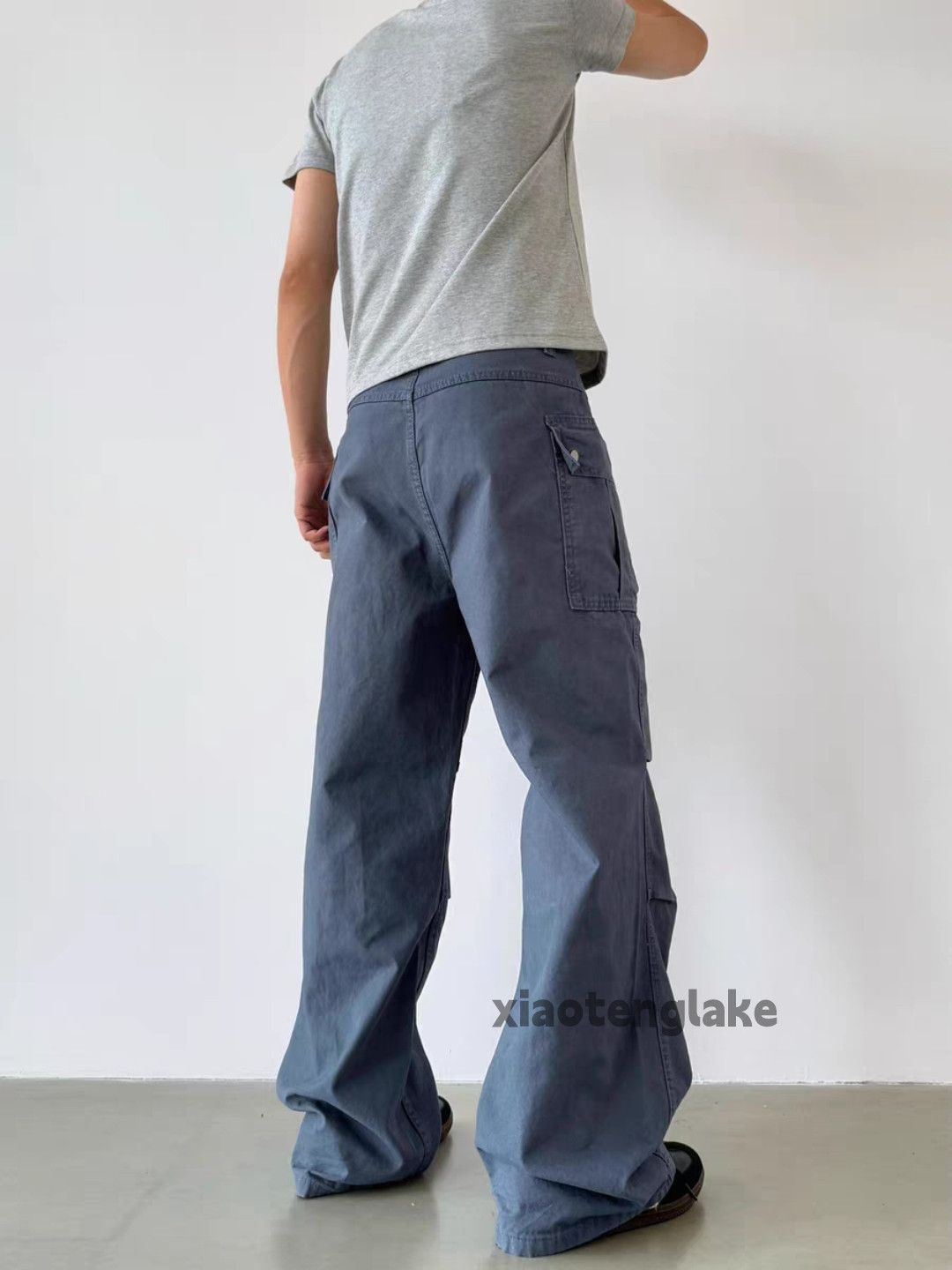 Vintage xtl washed faded loose baggy skate hiphop cargo pants Size US 28 / EU 44 - 3 Thumbnail