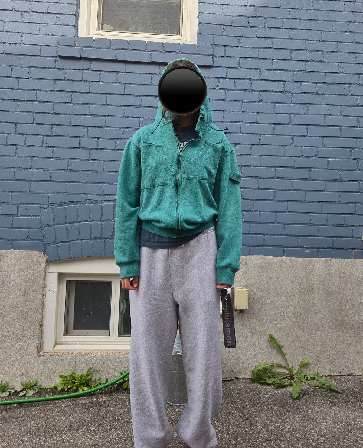 Vintage custom reworked hoodie green Size US L / EU 52-54 / 3 - 1 Thumbnail