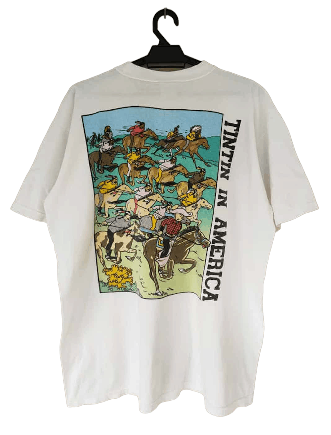 Cartoon Network ❎ Tintin in America Shark Attack Backhit Print Size US XL / EU 56 / 4 - 1 Thumbnail