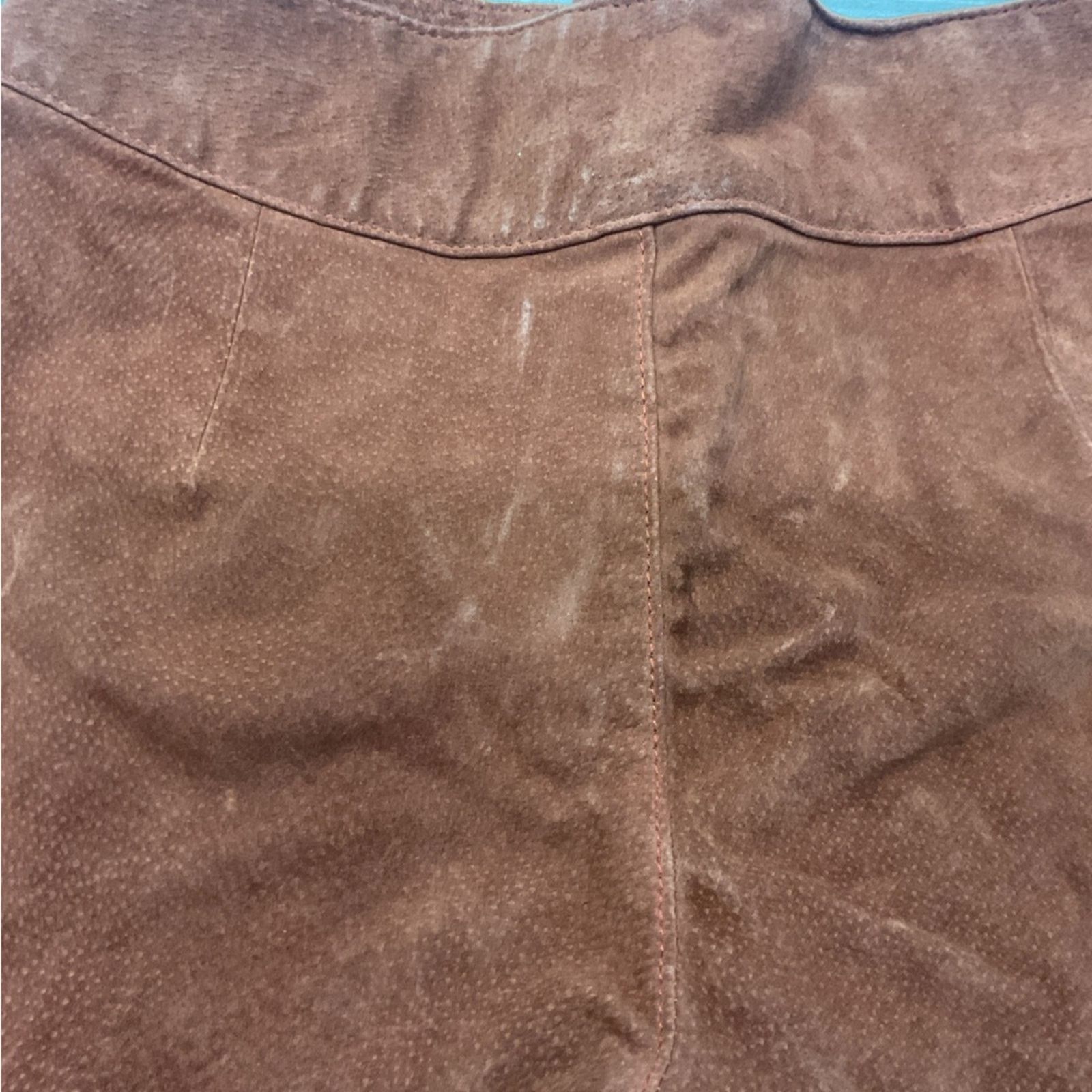 Vintage XXI Women's Faux Suede Micro Shorts Size 28" / US 6 / IT 42 - 4 Thumbnail