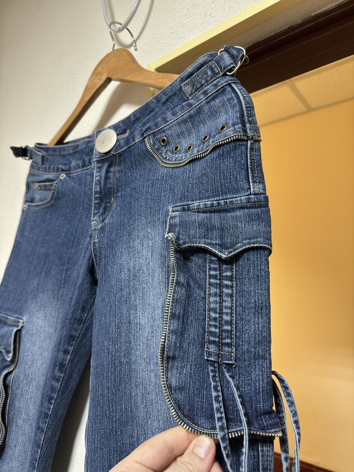 If Six Was Nine × Japanese Brand × Le Grande Bleu (L.G.B.) Vintage Japanese Bootcut Bandage Flare Jeans Size US 29 - 6 Thumbnail