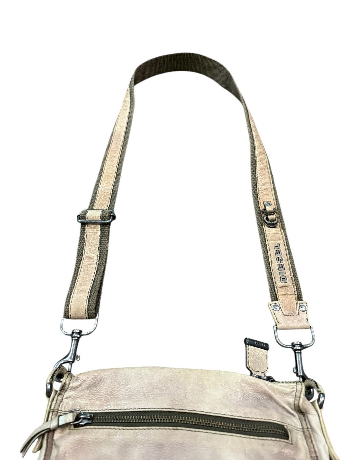 Diesel RARE DIESEL LEATHER PATINA PACKABLE CROSSBODY BAG Size ONE SIZE - 6 Thumbnail
