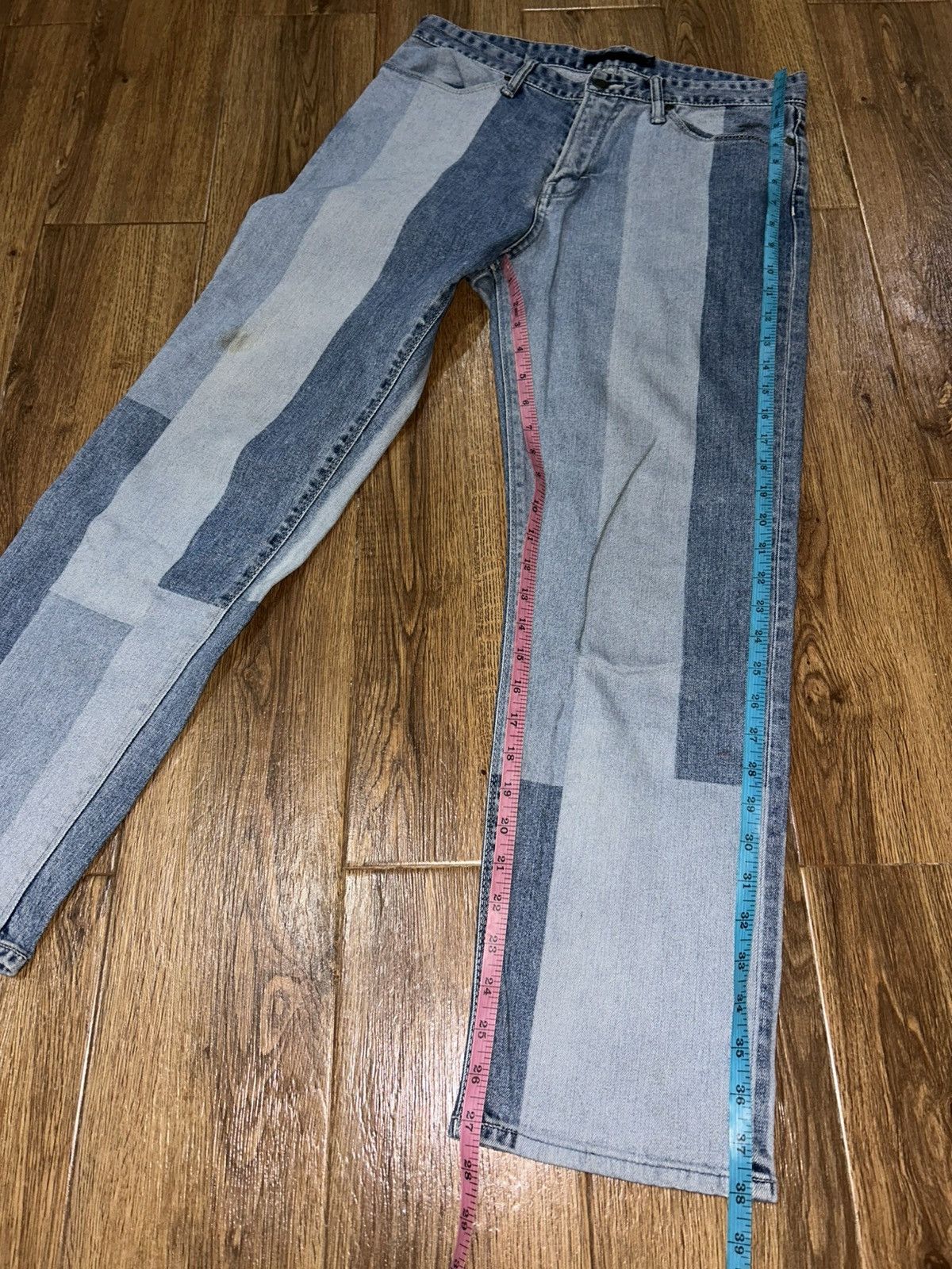 GOSTAR DE FUGA Gostar de Fuga Paneled Straight Denim Pants Size US 30 / EU 46 - 16 Thumbnail