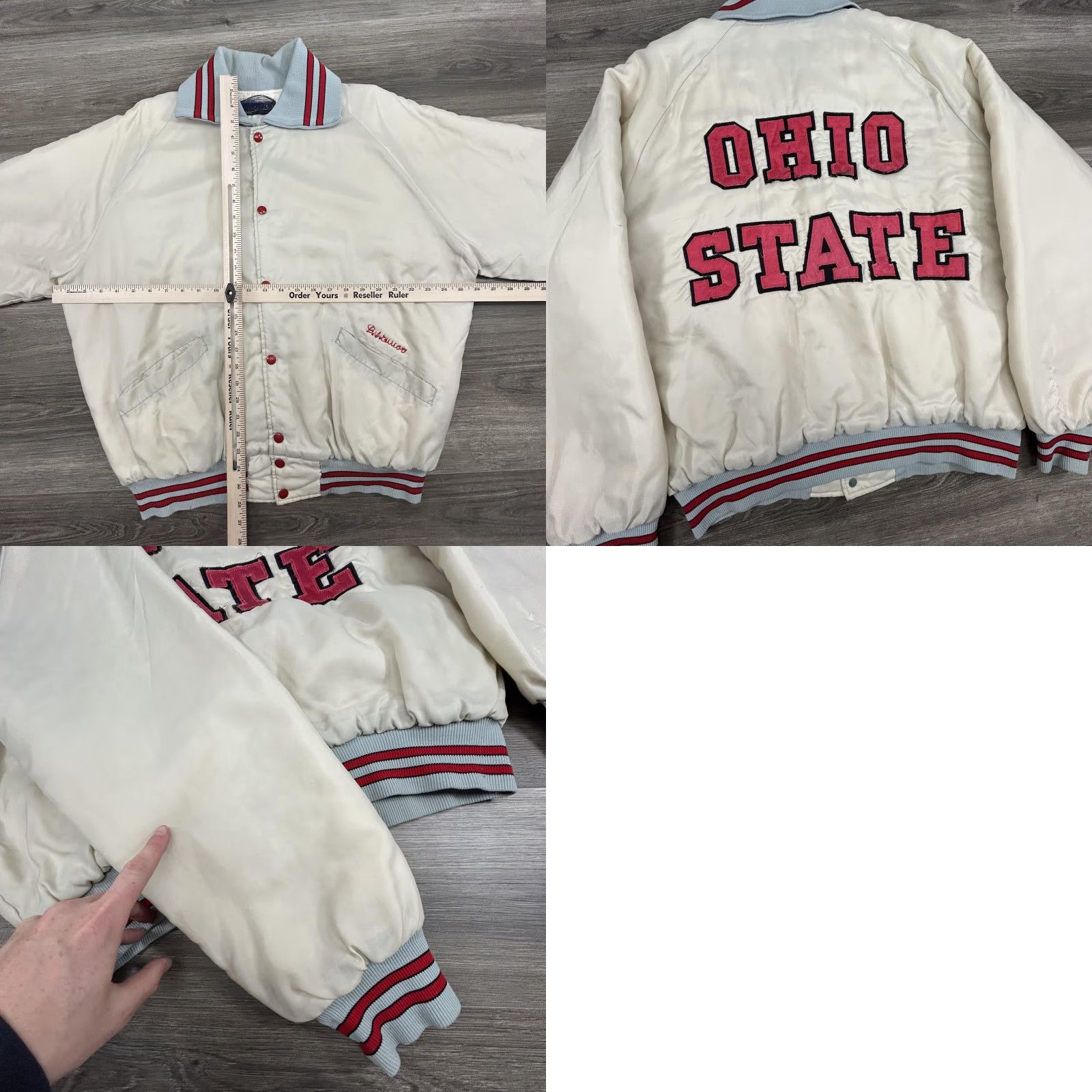 Vintage VINTAGE Ohio State Jacket Mens XL Buckeyes College Football 80s Chain Stitch USA Size US XL / EU 56 / 4 - 8 Thumbnail