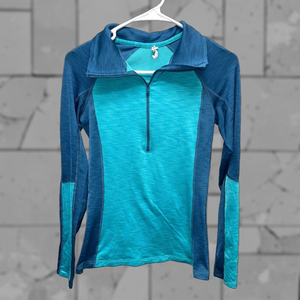 Under Armour Under Armour Pullover Half Zip Blue Women's Small Size S / US 4 / IT 40 - 1 Thumbnail