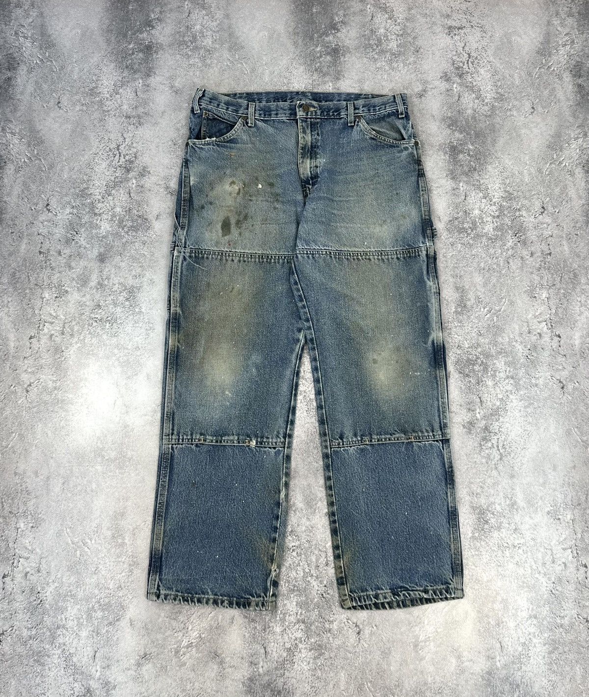 Dickies Vintage Dickies Double Knee Distressed USA Baggy Work Pants Size US 36 / EU 52 - 1 Thumbnail
