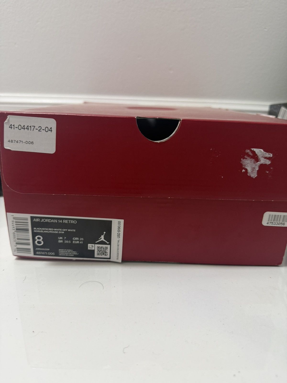Jordan Brand Air Jordan 14 Retro Gym Red Toro Size 8 Brand New w/ Box Size US 8 / EU 41 - 9 Thumbnail