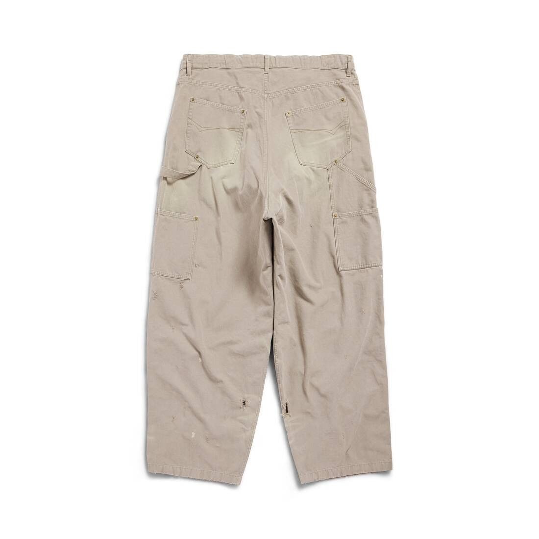 Balenciaga o1in1g0625 Double Knee Trouser in Beige Size US 34 / EU 50 - 6 Thumbnail