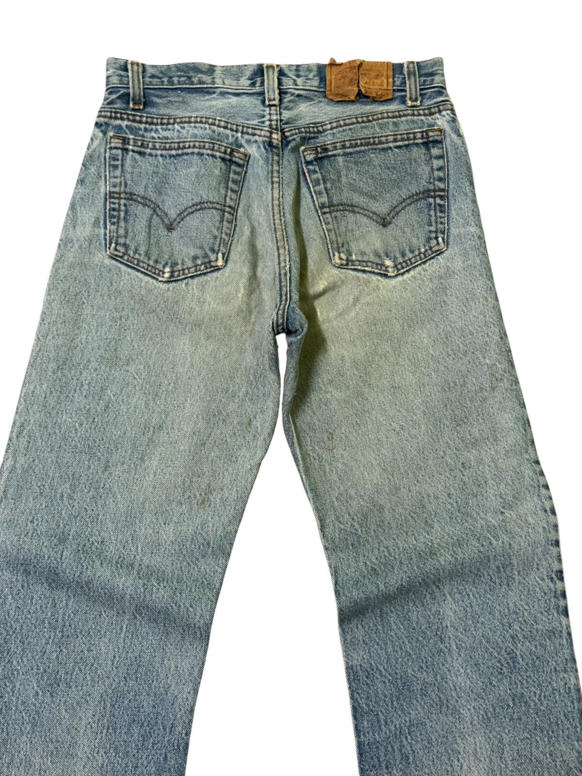 Levi's Vintage Levi's 501 Blue Distressed Mud Wash Denim Jeans Size US 27 - 11 Thumbnail