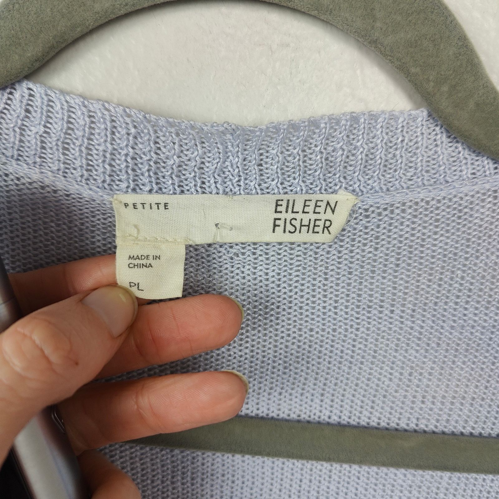 Eileen Fisher Eileen Fisher Cardigan Sweater Womens Large Petite Lavender Size L / US 10 / IT 46 - 7 Thumbnail