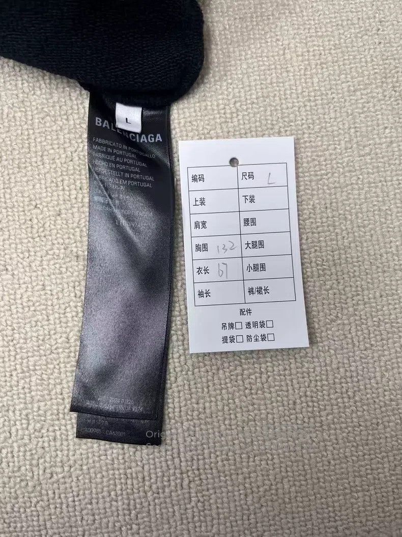 Balenciaga Balenciaga Logo Letter Printed Zipper Hooded Long Sleeve S Size US L / EU 52-54 / 3 - 4 Thumbnail