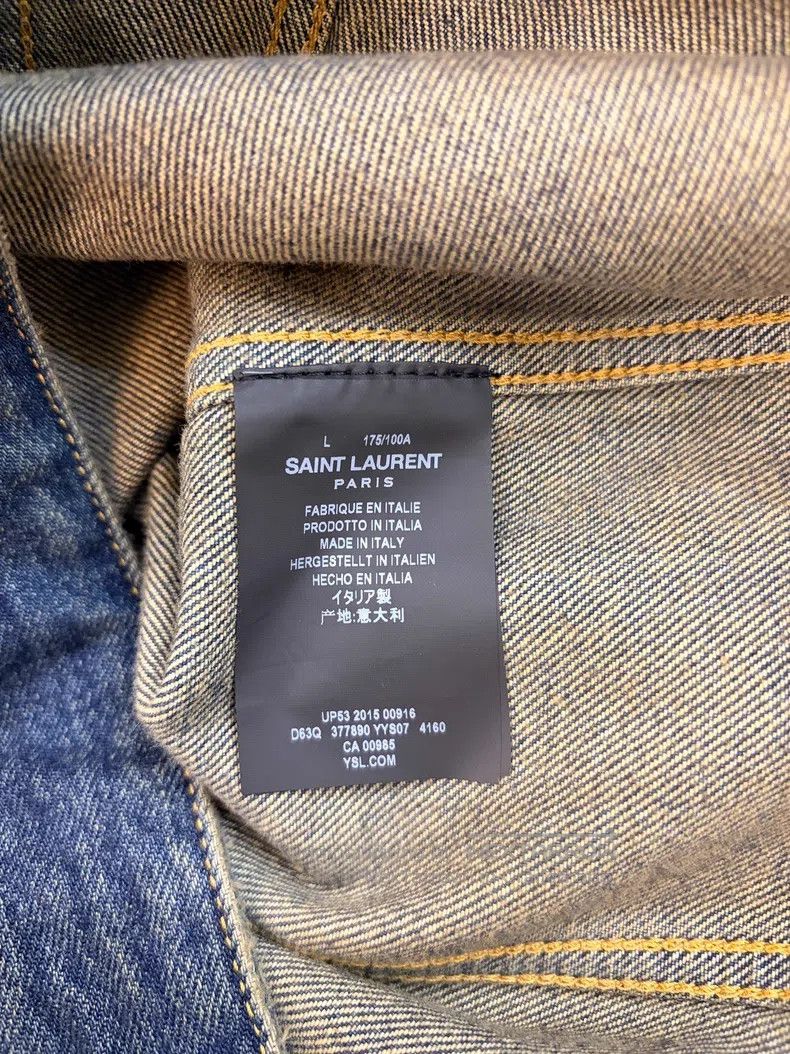 Saint Laurent Paris Saint Laurent Paris Denim Jacket Jacket i Size US L / EU 52-54 / 3 - 5 Thumbnail