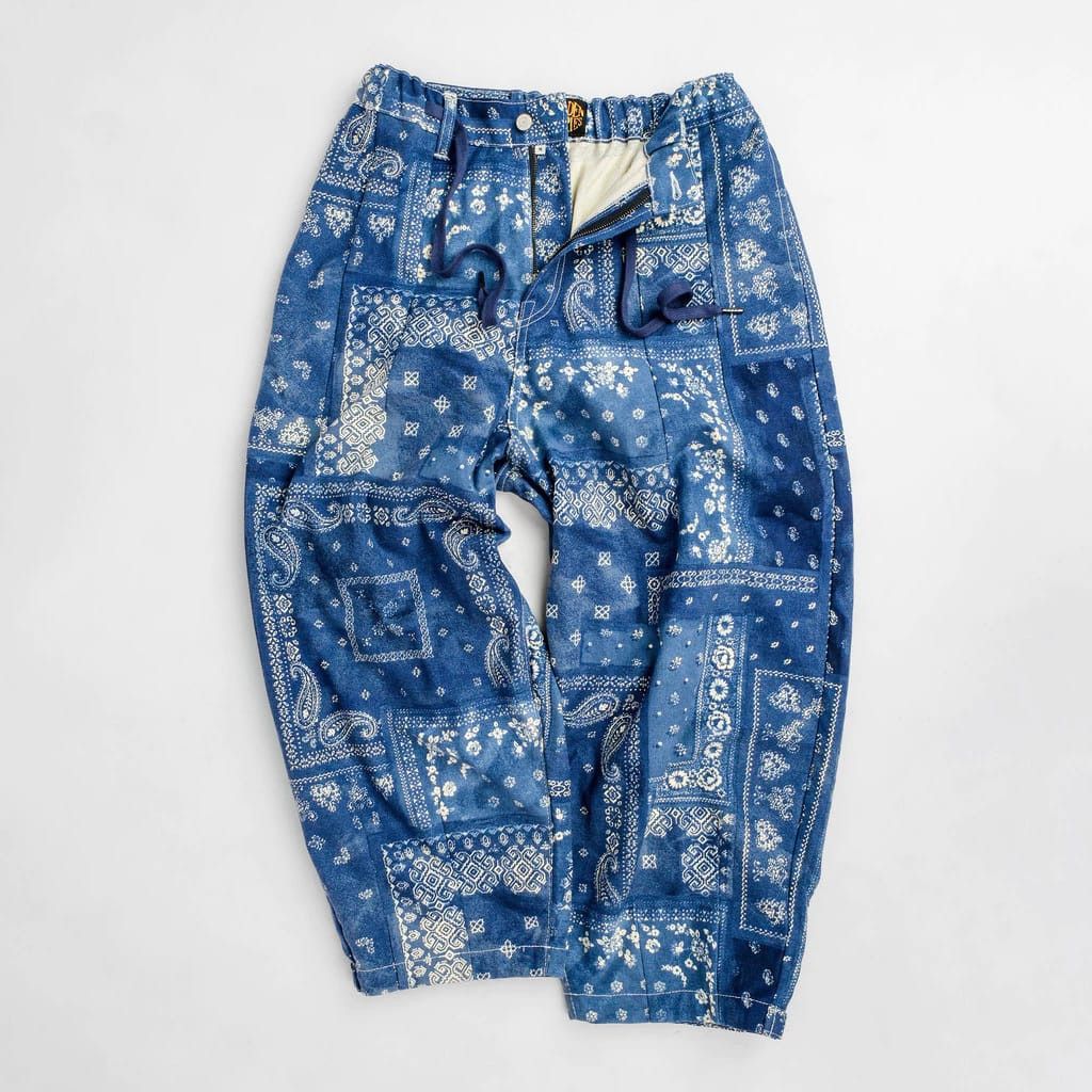 Designer × Japan Blue Bandana Rupture Sable Blue Size US 33 - 4 Thumbnail