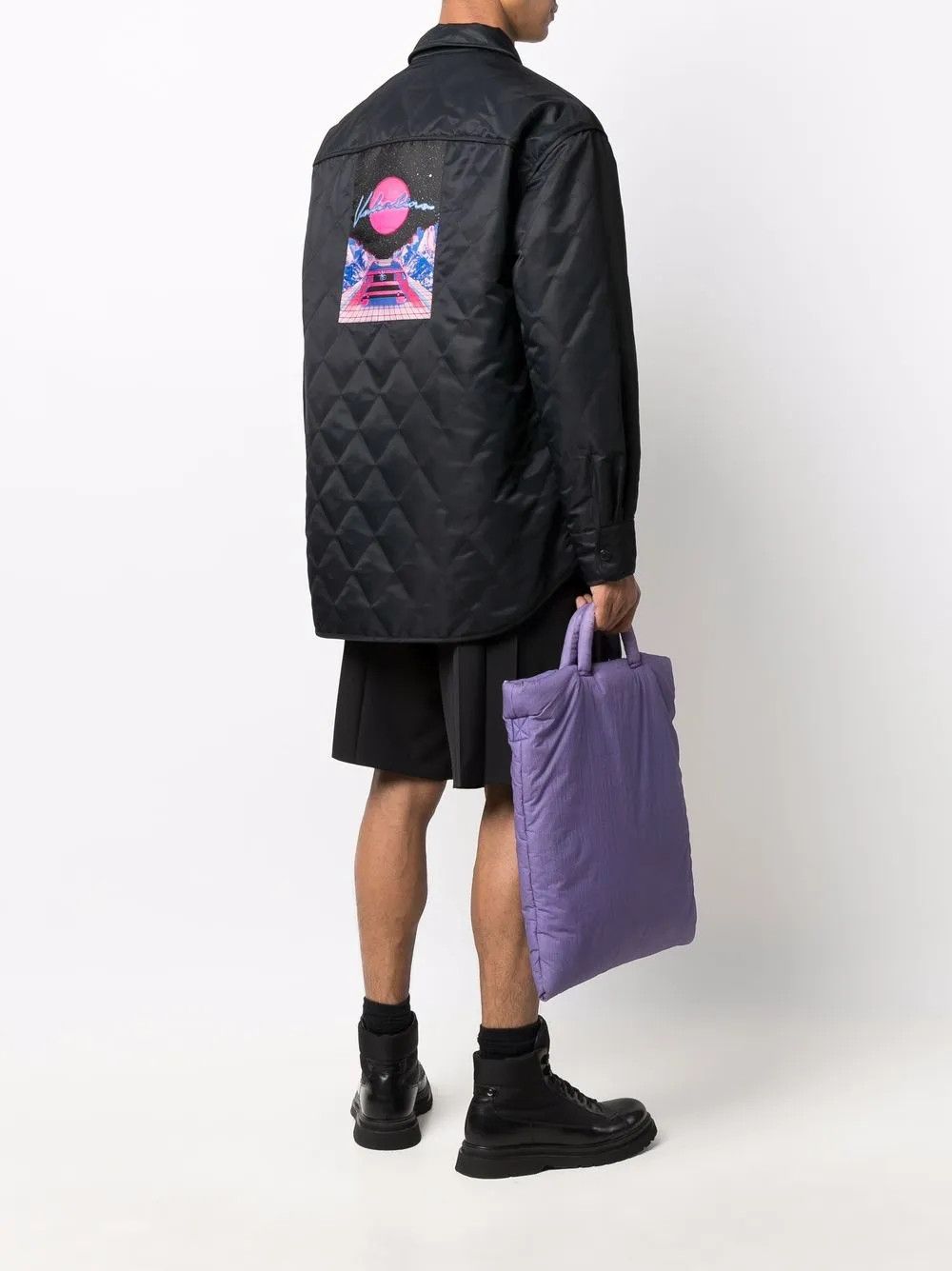 Valentino o1y0525 Logo Jacket in Black Size US S / EU 44-46 / 1 - 5 Thumbnail