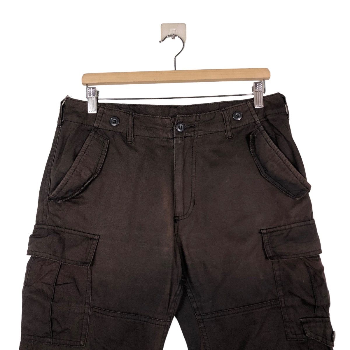 Hysteric Glamour 🔥Vintage Bush Pants Biker Cargo Multi Pockets Size US 32 / EU 48 - 3 Thumbnail